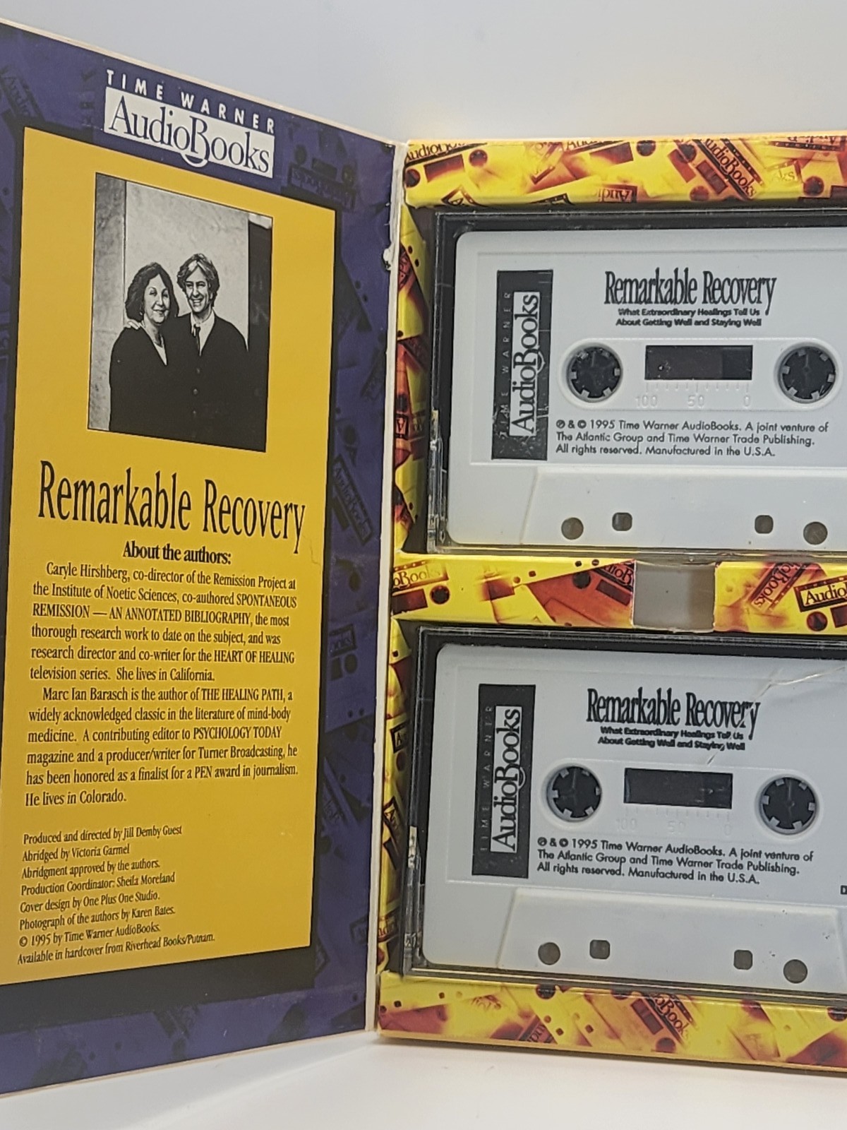 Remarkable Recovery Audiobook Cassette Time Warner Hirshberg Barasch 1995
