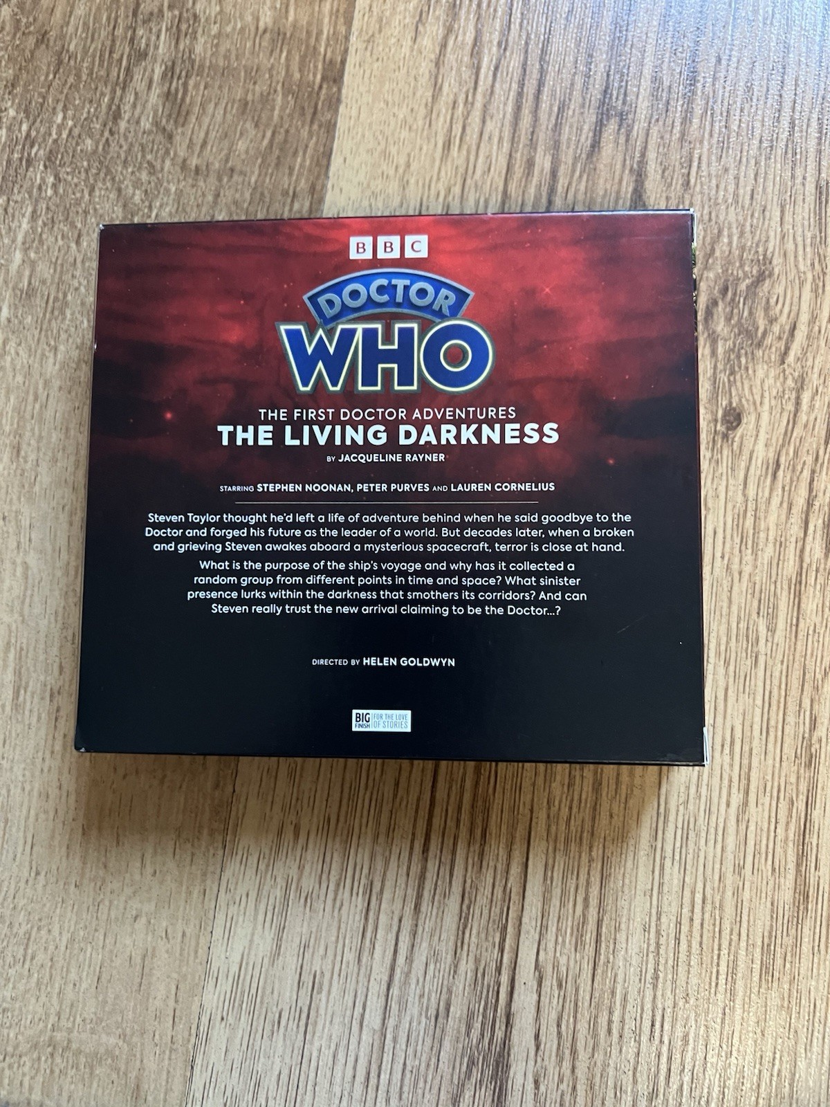 Doctor Who The Living Darkness — Big Finish CD First Doctor