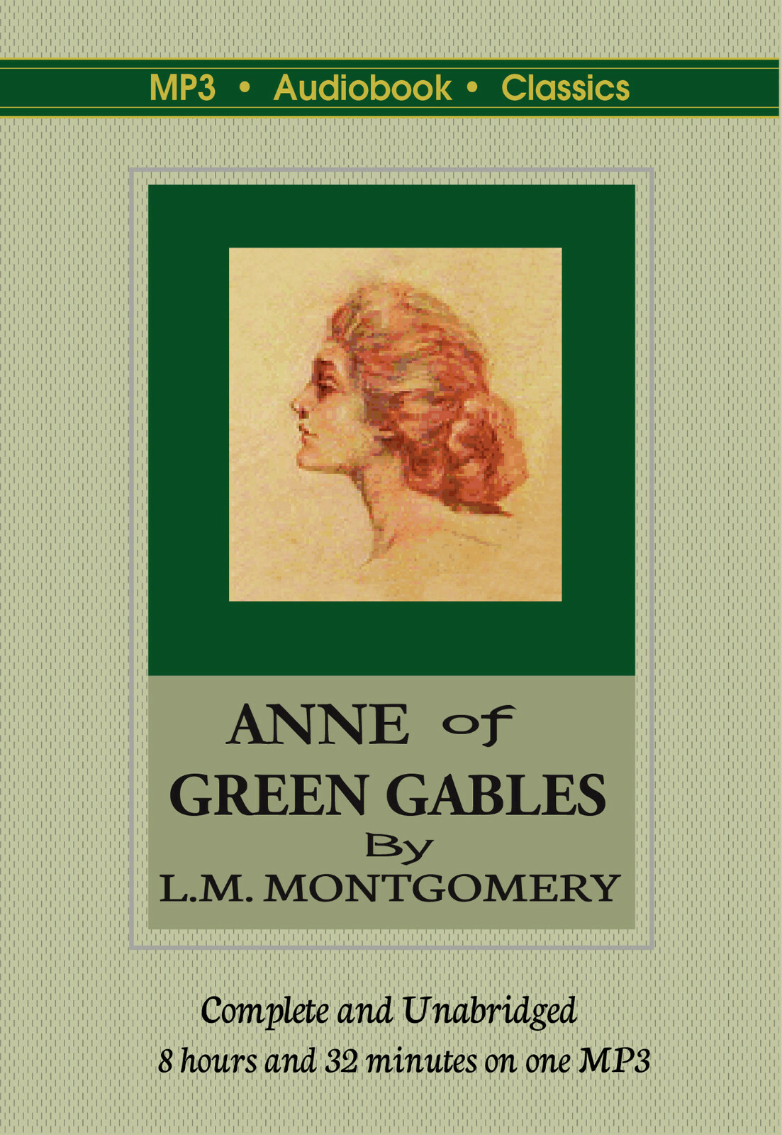 Anne of Green Gables — Unabridged MP3 Audiobook in DVD case