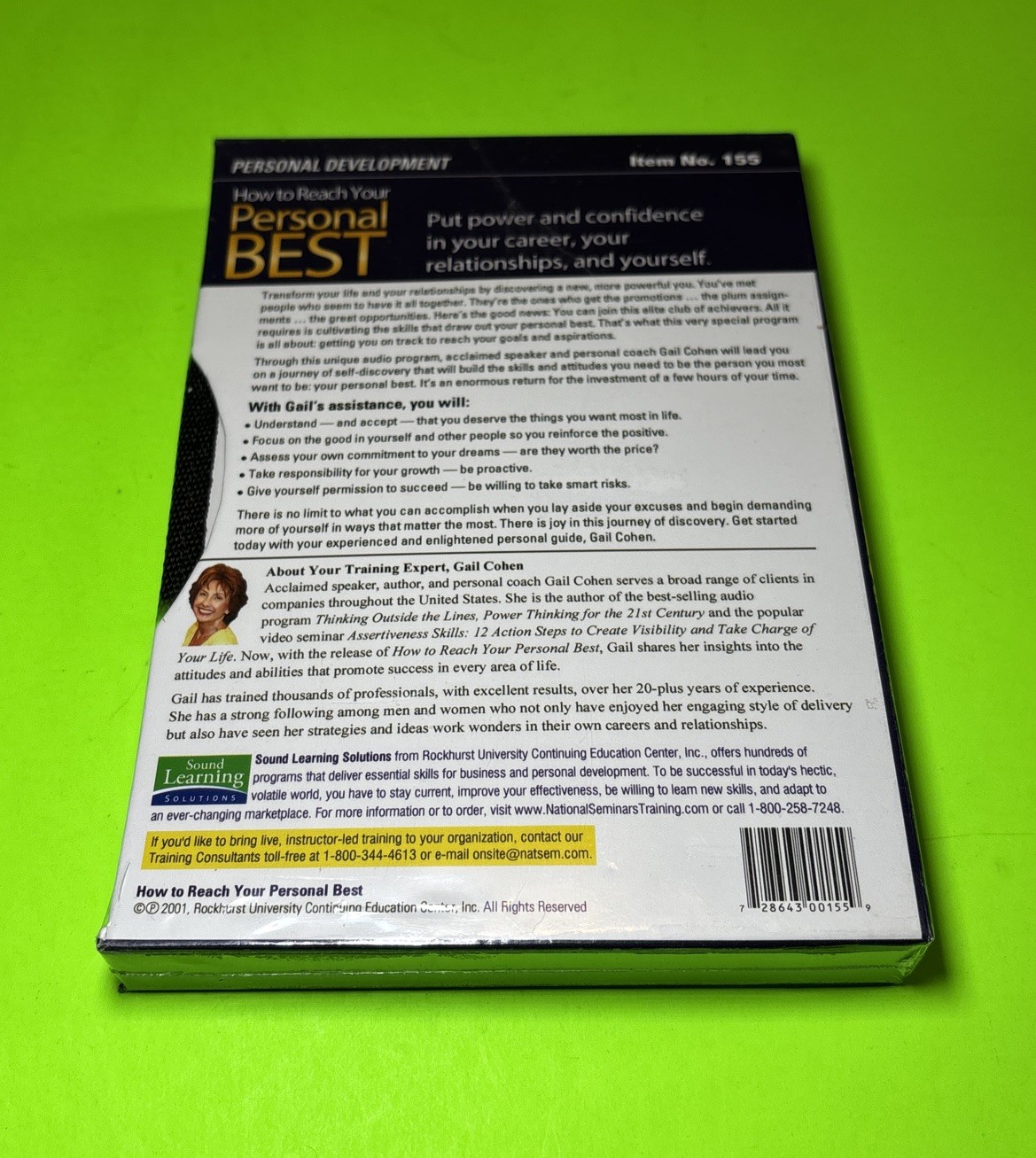 How To Reach Your Personal Best by Gail Cohen 6 Audio Book CD Sound Learning NEW