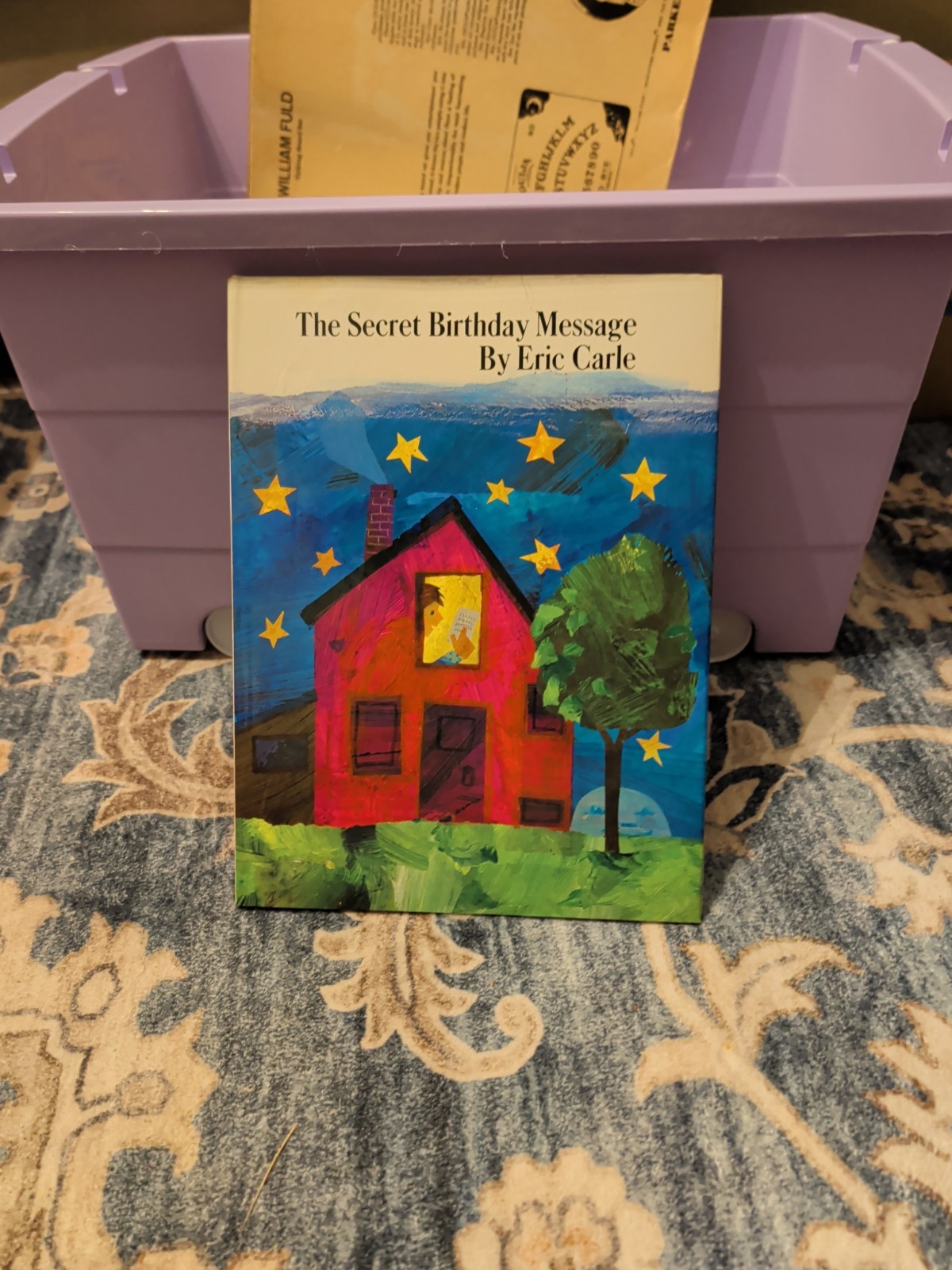 Eric Carle SIGNED AUTOGRAPHED The Secret Birthday Message HC Hungry Caterpillar