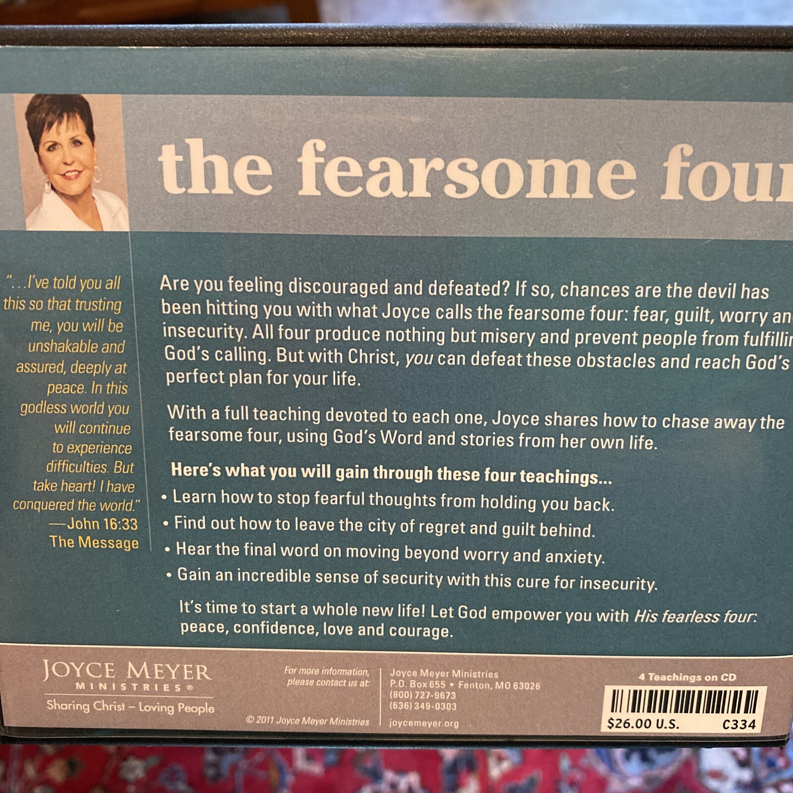 THE FEARSOME FOUR by Joyce Meyer Ministries — 4 CD Audiobook Set
