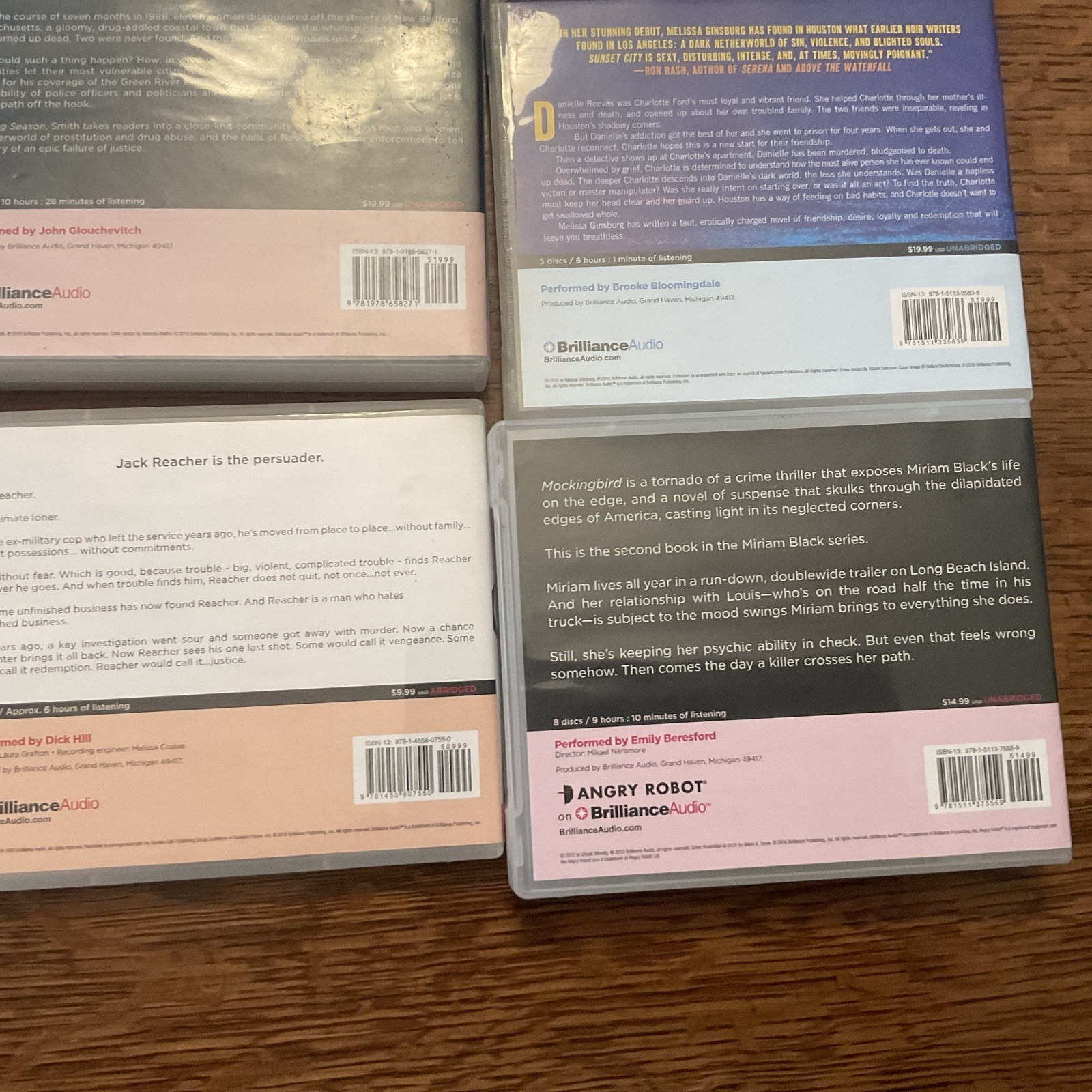 Audiobook Lot Of 15 RANDOM Mystery Crime Apocalyptic Fantasy And More!