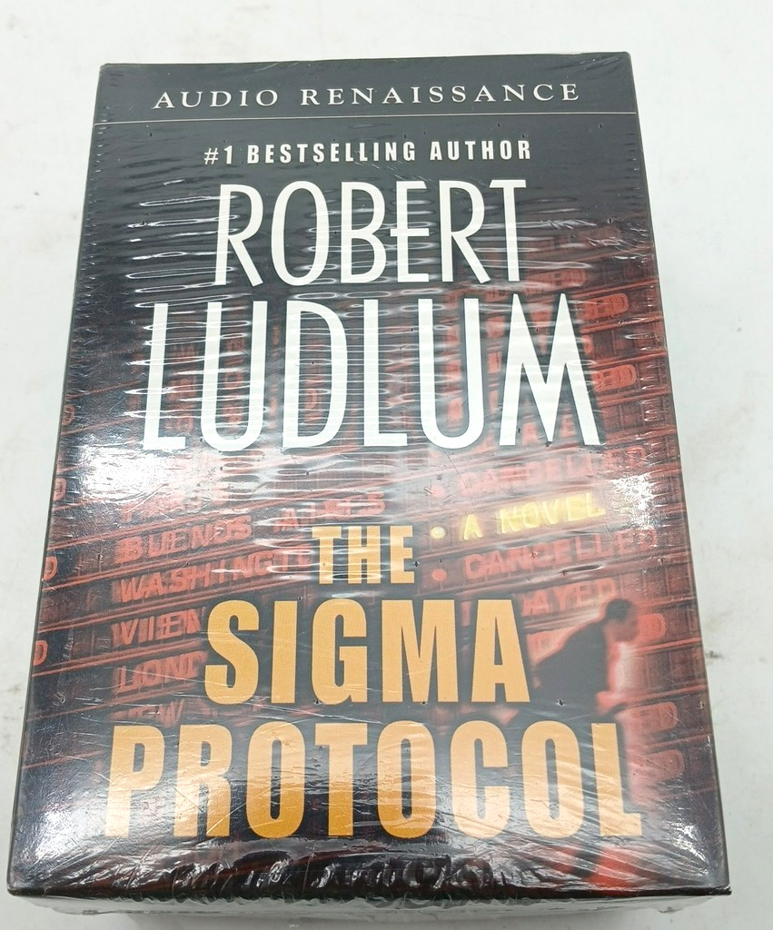 Robert Ludlum The Sigma Protocol 12 Cassette tape Audio Book New Sealed
