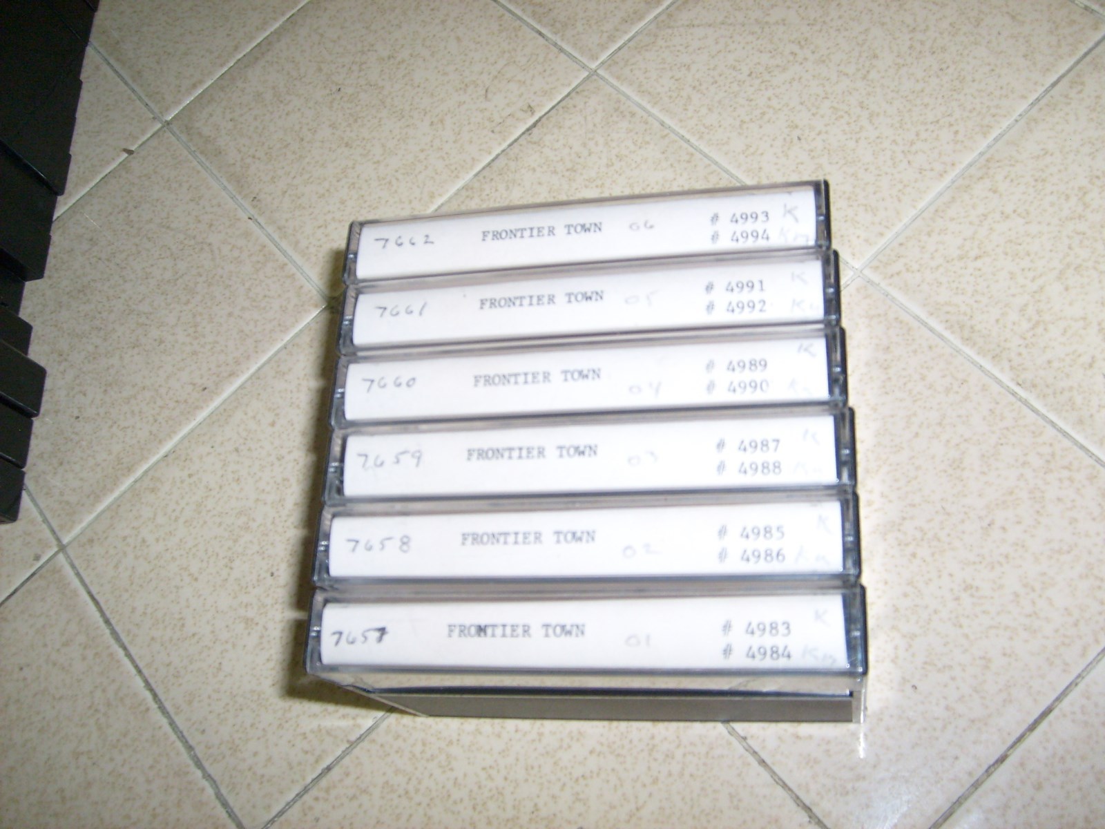 6 CASSETTES: RADIO SHOWS: FRONTIER TOWN W/ JEFF CHANDLER, 12 episodes