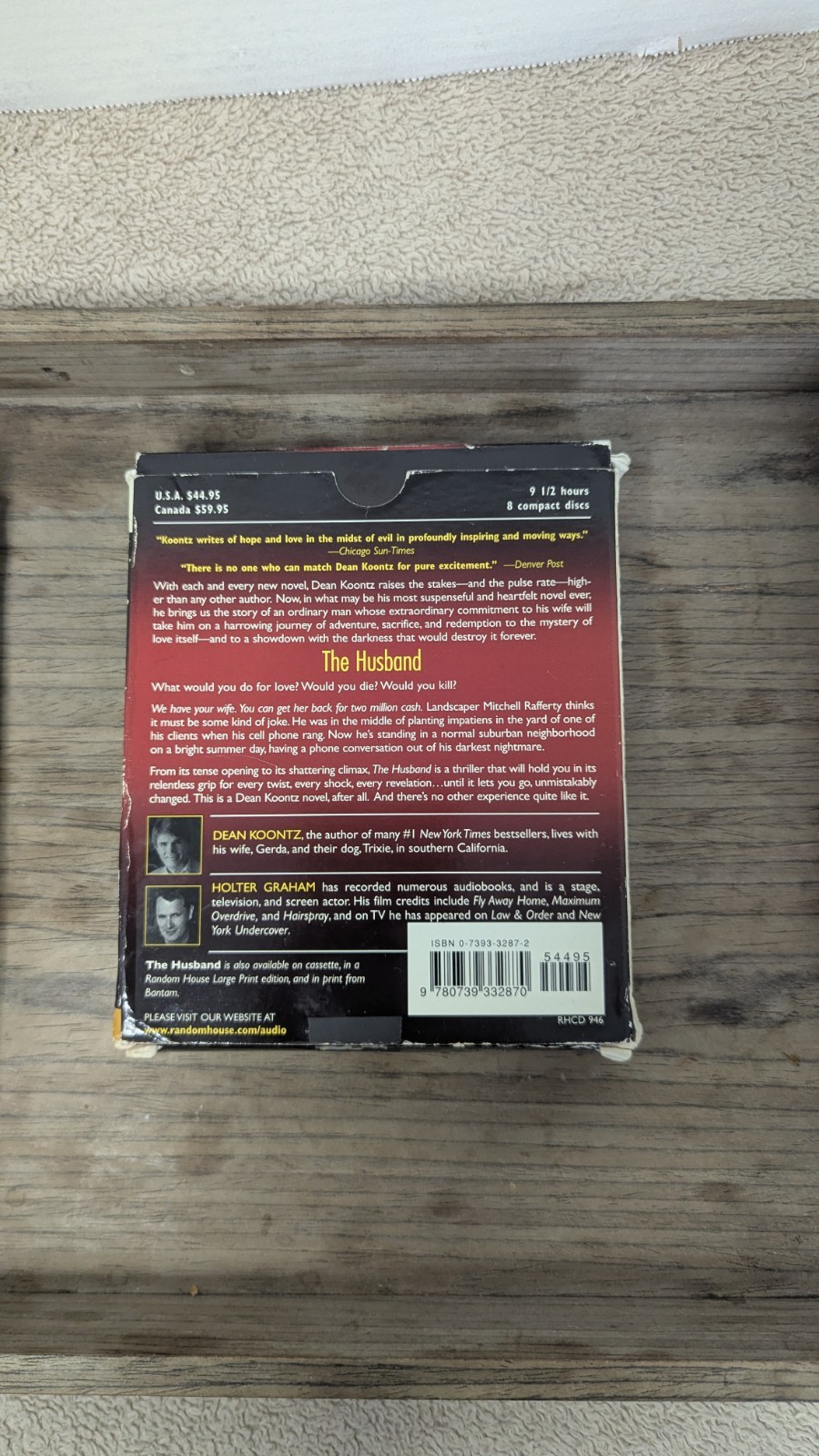 Dean Koontz 8 CDs The Husband Audiobook