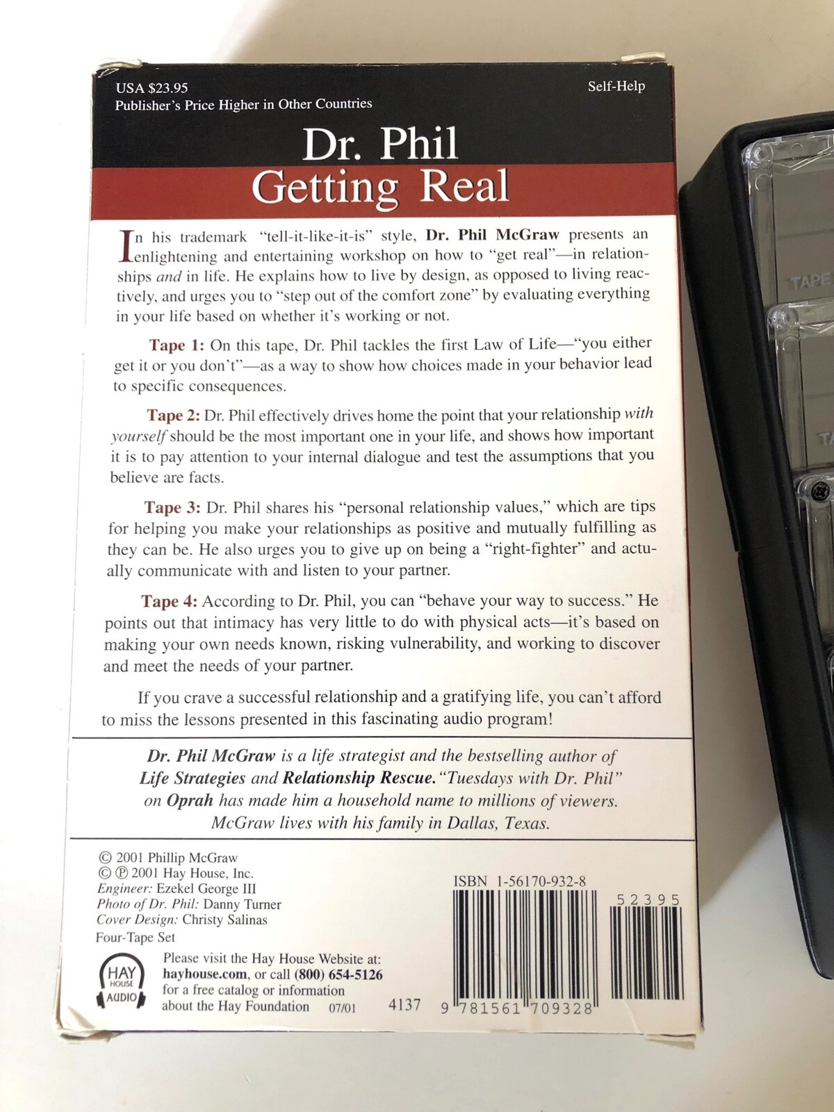 Dr. Phil Getting Real Lessons in Life, Marriage & Family Phil McGraw 4 Cassette