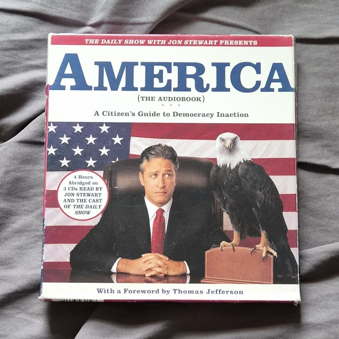 The Daily Show Presents America Audiobook 3-CD Abridged Box Set Jon Stewart 2004
