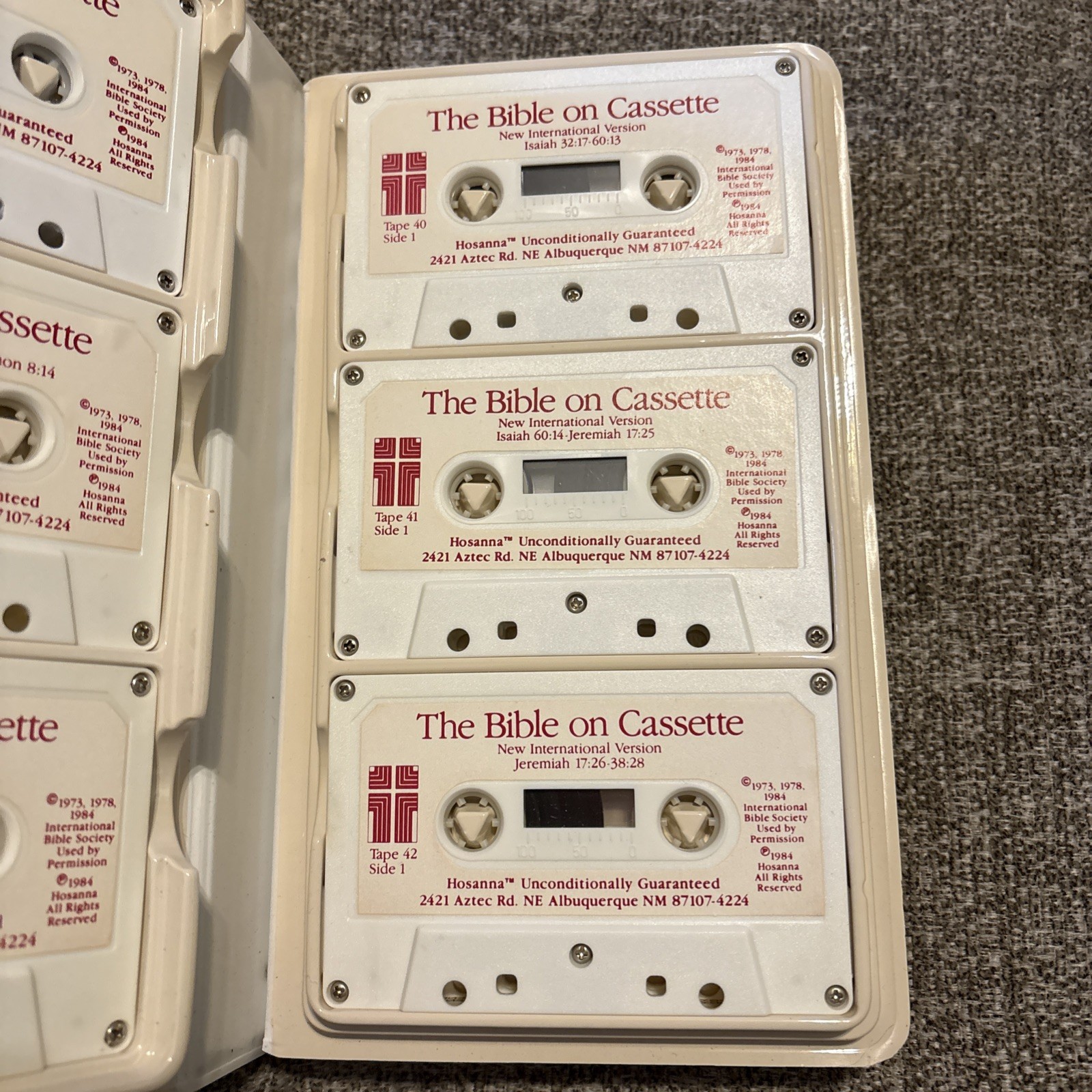 The Bible On Cassette New International Version Old Testament NIV