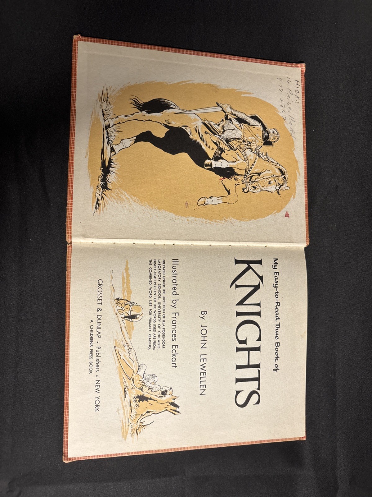 My Easy To Read True Book Of Knights 1956 Vintage Child’s Story Book Eckart
