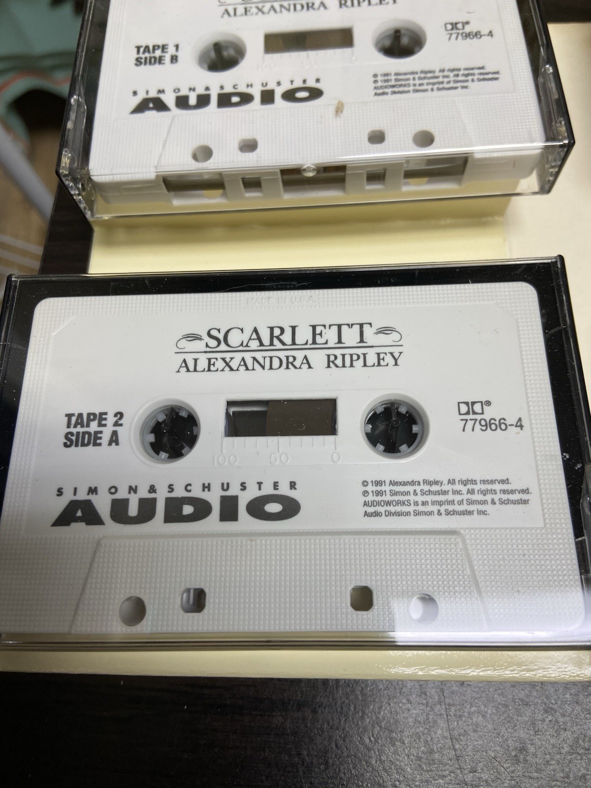 Scarlett Audio Sequel To Gone With The Wind 4 Cassette Tapes By Alexandra Ripley
