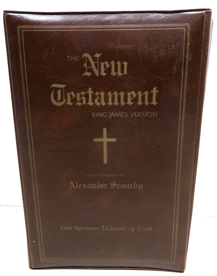 1974 The Holy Bible New Testament Cassettes KJV Narrated by Alexander Scourby