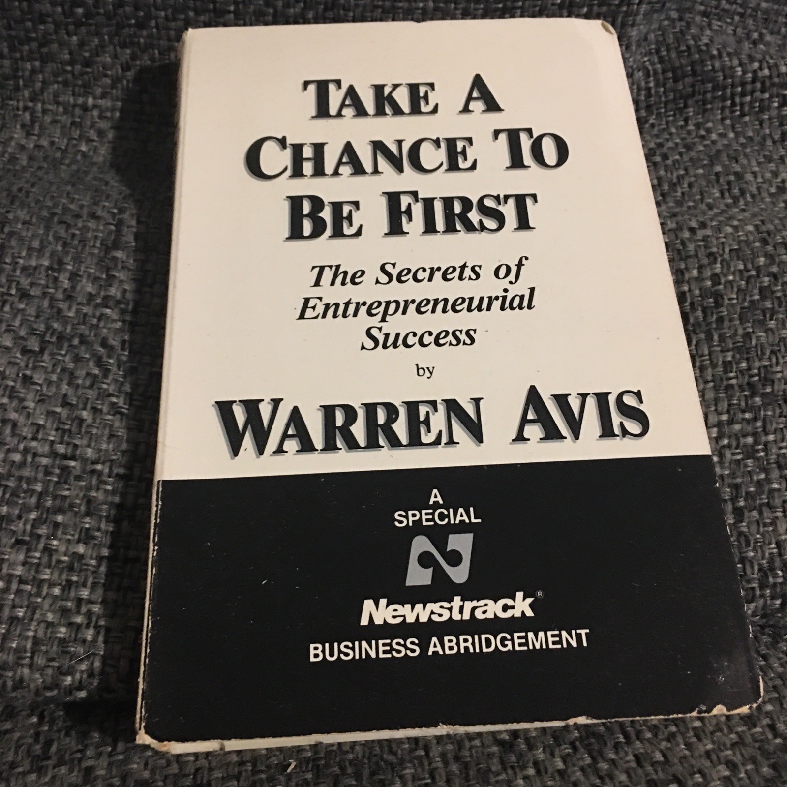 Take a Chance Be First Entrepreneurial Warren Avis Newstrack 2 Cassettes