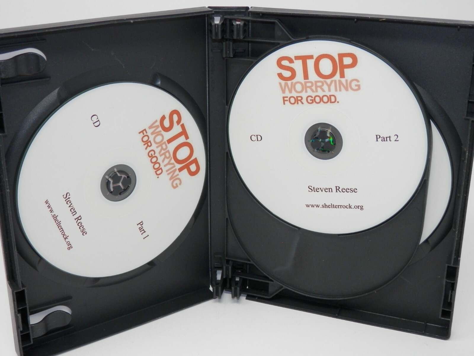 Stop Worrying For Good Steven Reese Audiobook — 4 Disks Shelter Rock Ministries
