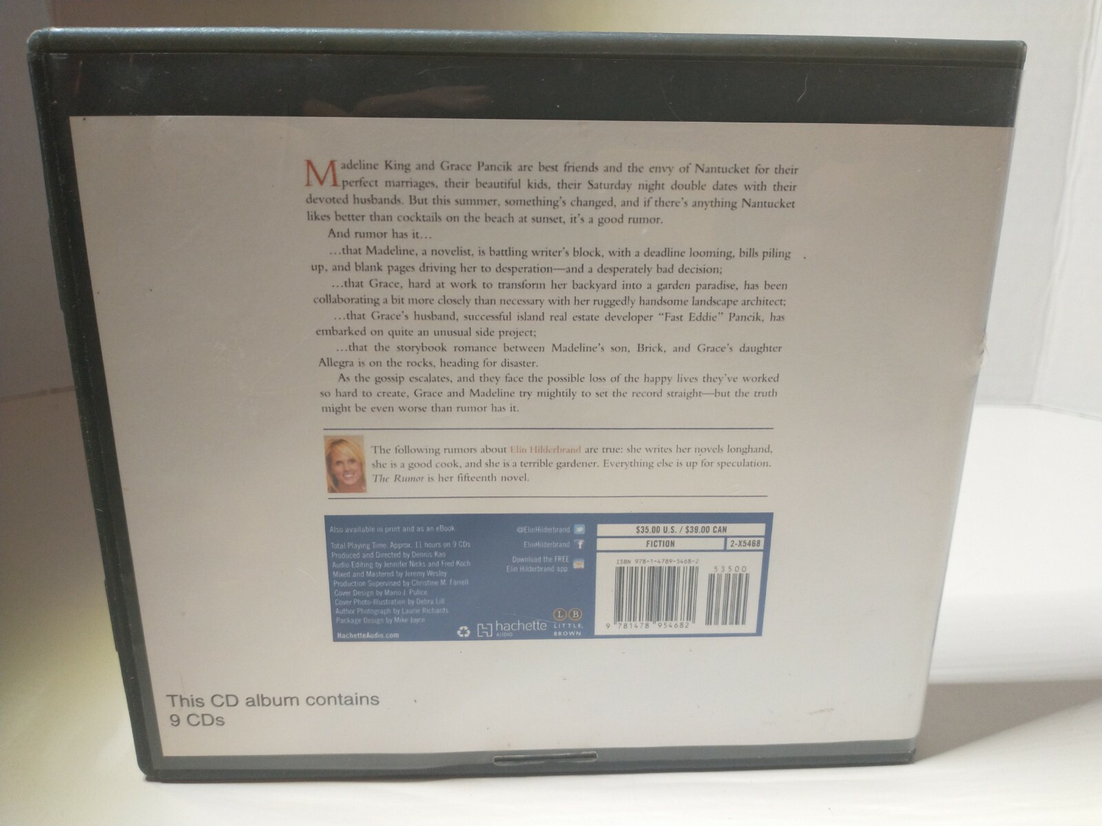 The Rumor by Elin Hilderbrand Ex Library 9 CD Unabridged Audiobook