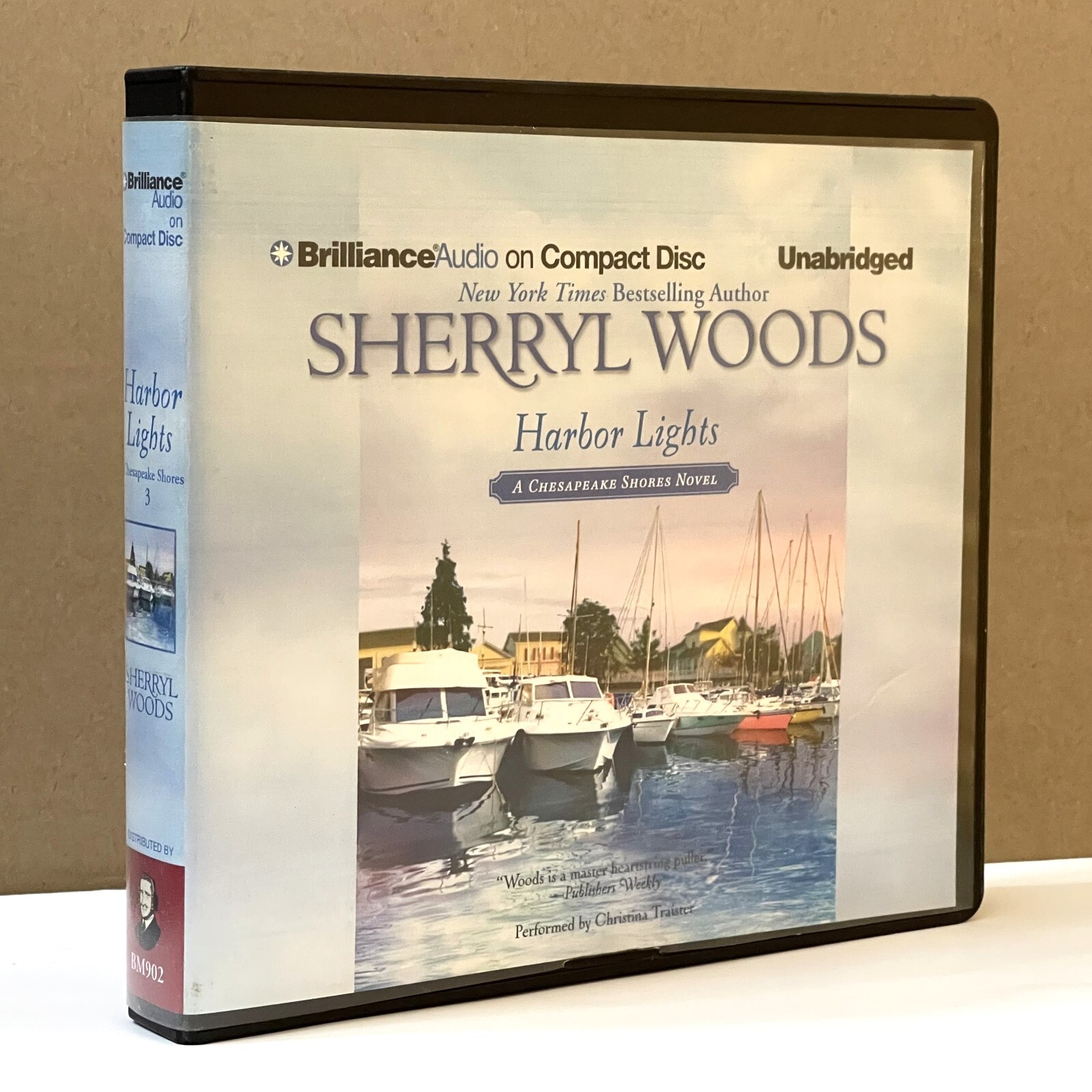 Sherryl Woods HARBOR LIGHTS Audiobook CD CHESAPEAKE SHORES SERIES Unabridged