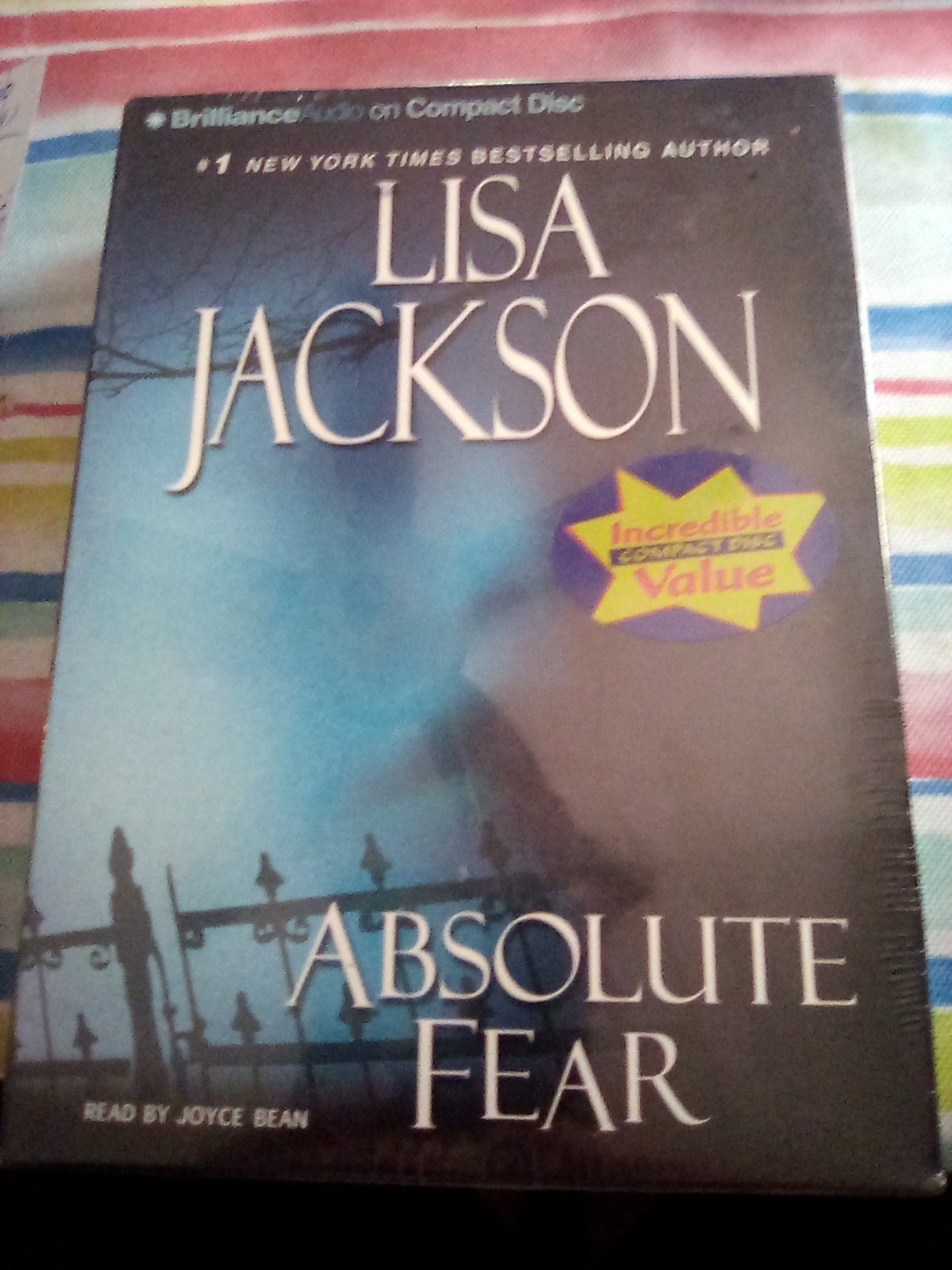 Absolute Fear Lisa Jackson 2008 5 CD Audio Book Abridged Joyce Bean New