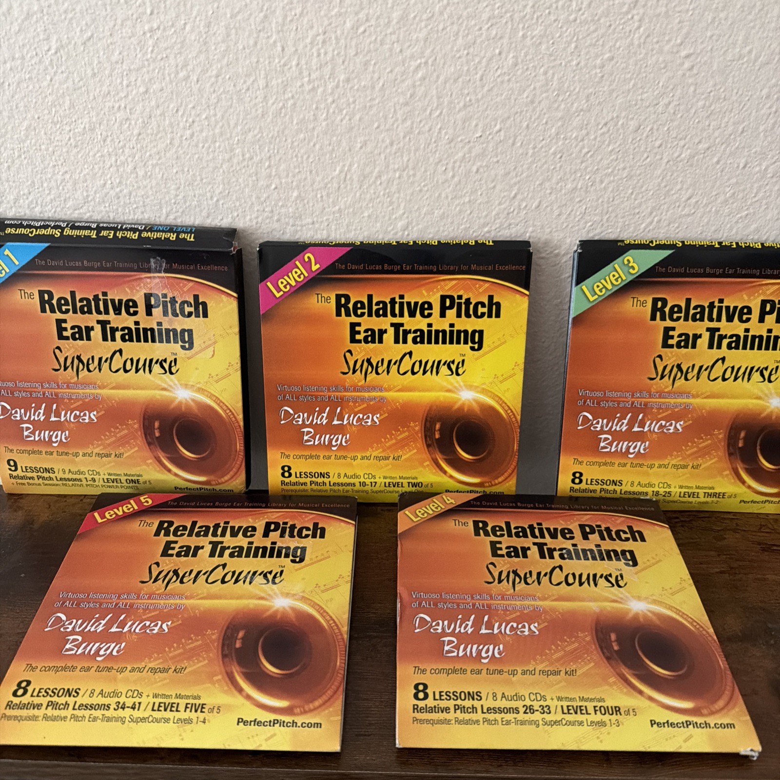 Relative Pitch Ear Training SuperCourse Level 1-5 CD Set — Most Never Opened
