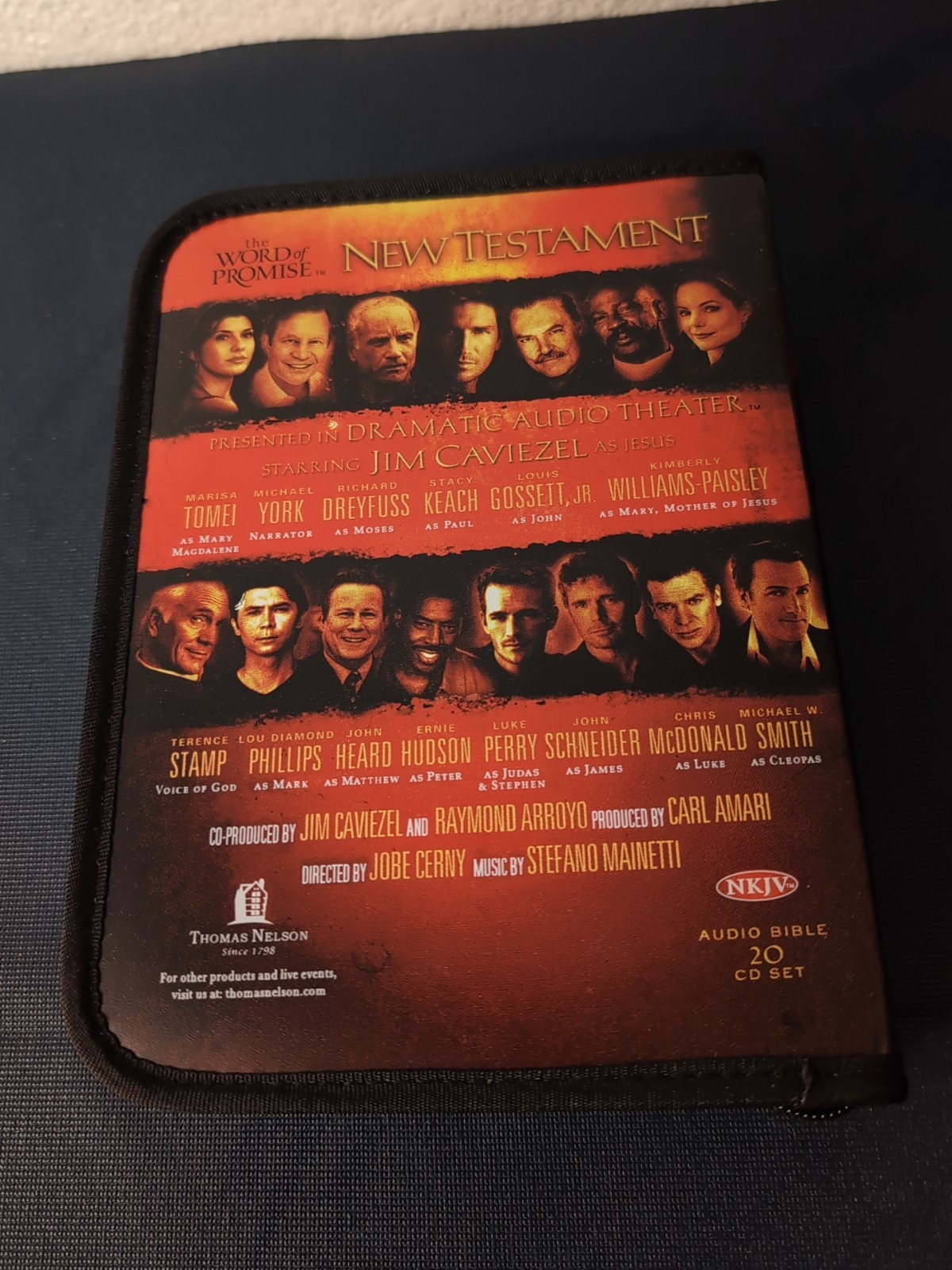 New Testament NKJV Audio Bible The Word of Promise (20 CD + 1 DVD) Set Zip Case