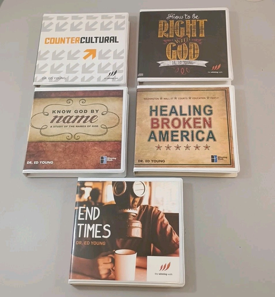 Dr Ed Young Lot Of 5 Series (27 CD’s) Know God,Broken America,End Times,Counter