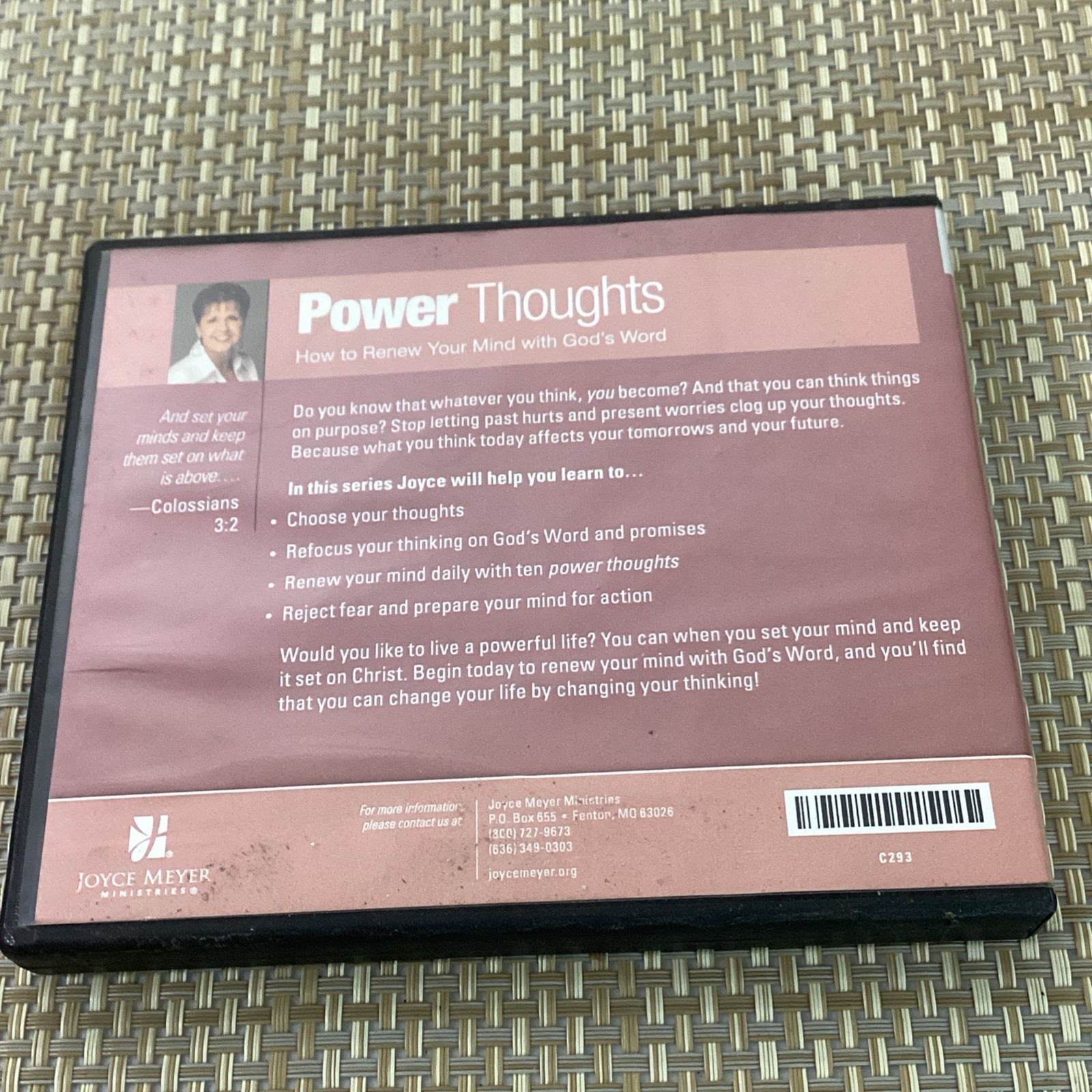 2) Joyce Meyer Ministries Audio CDs & DVDs — Christian Living, Biblical.8 CD’s