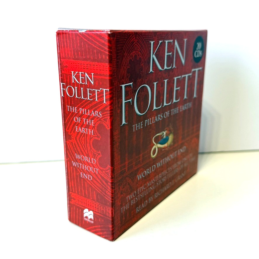 Ken Follett 2 CD Audiobook Set Pillars Of The Earth + World Without End 20 Discs