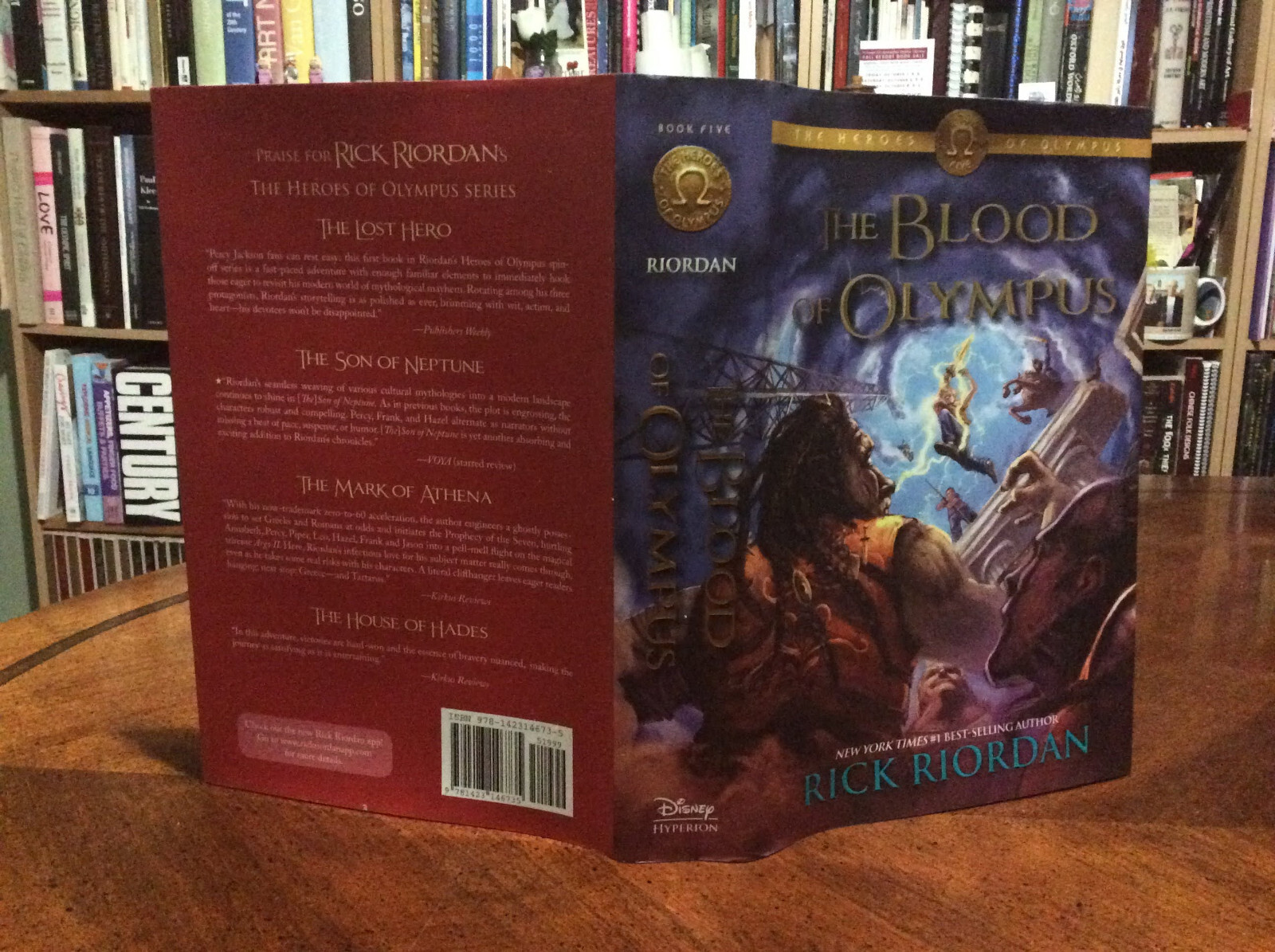 The Blood Of Olympus by Rick Riordan ( First Edition 2014 HC/DJ) Disney Book