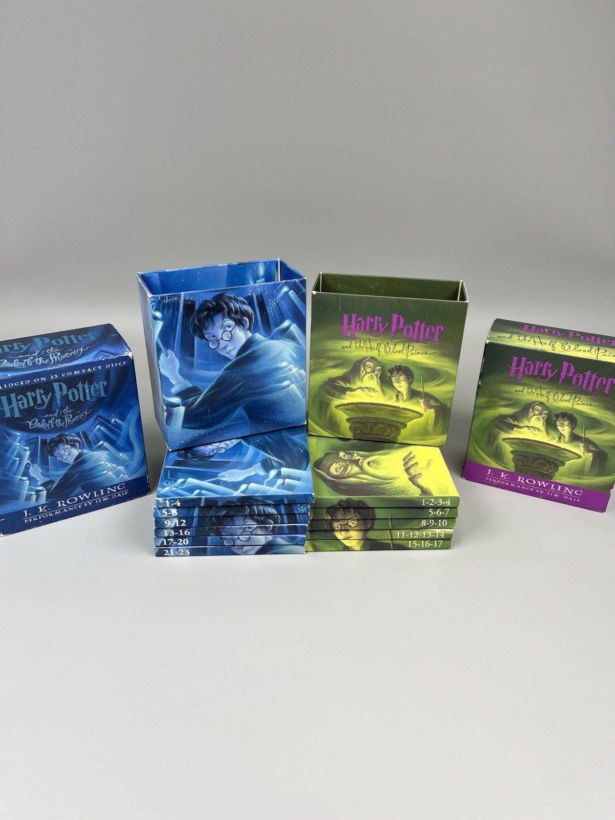 Harry Potter Audiobook CD Lot — Order Phoenix 23 CDs Half Blood Prince 17 CDs
