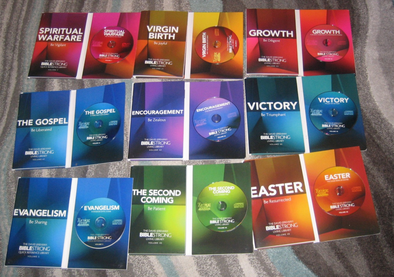 Lot of 9 David Jeremiah Bible Strong Living Library Easter & More CD’s & Books