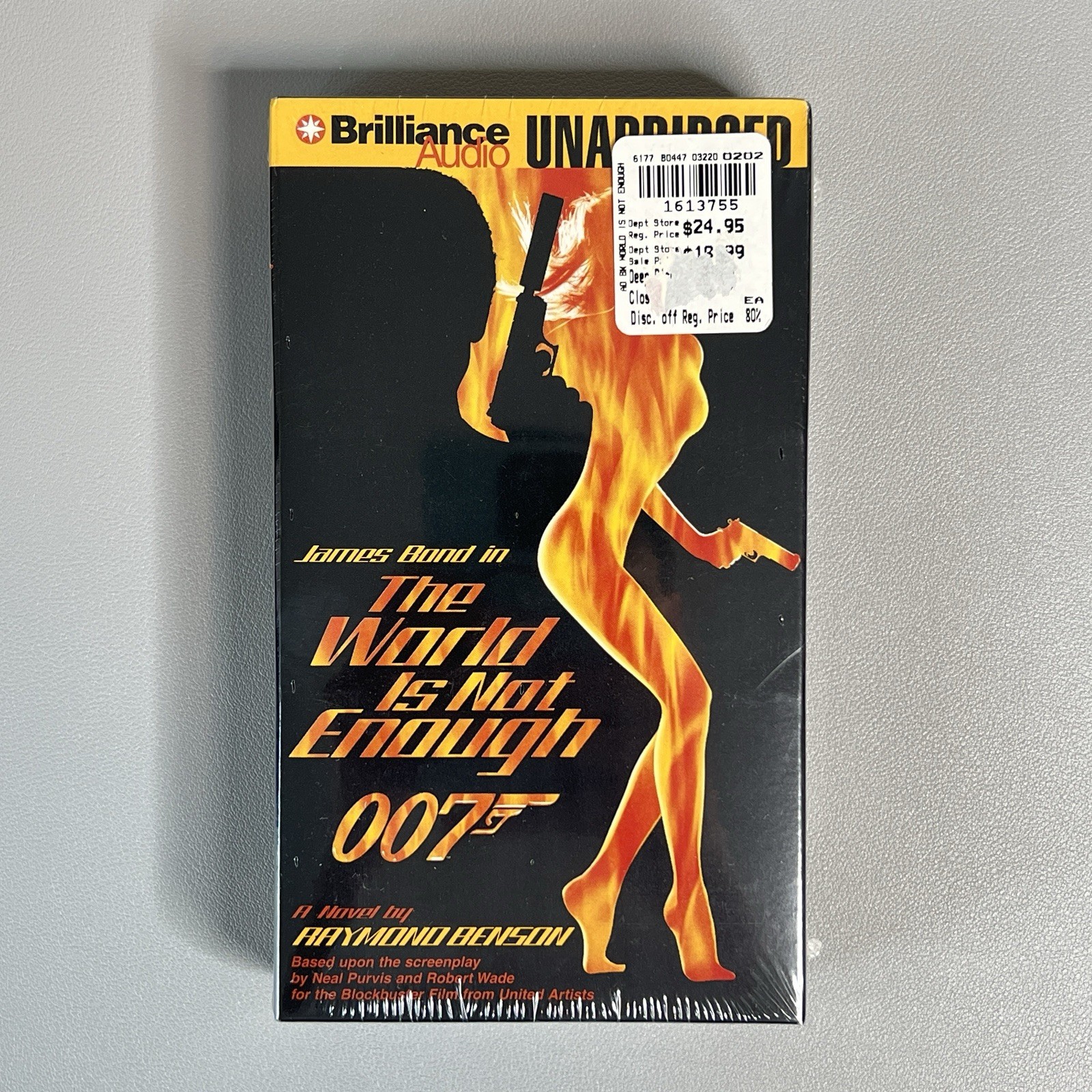 1999 James Bond 007 The World Is Not Enough 4 Cassette Audio Book SEALED Benson