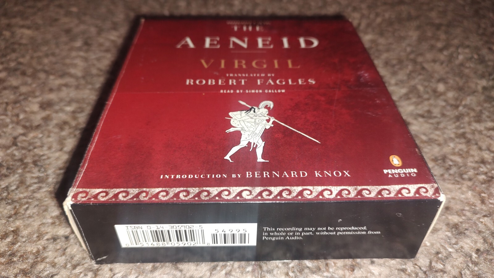 The Aeneid Virgil — Robert Fagles Read by Simón Callow Audiobook CD Unabridged