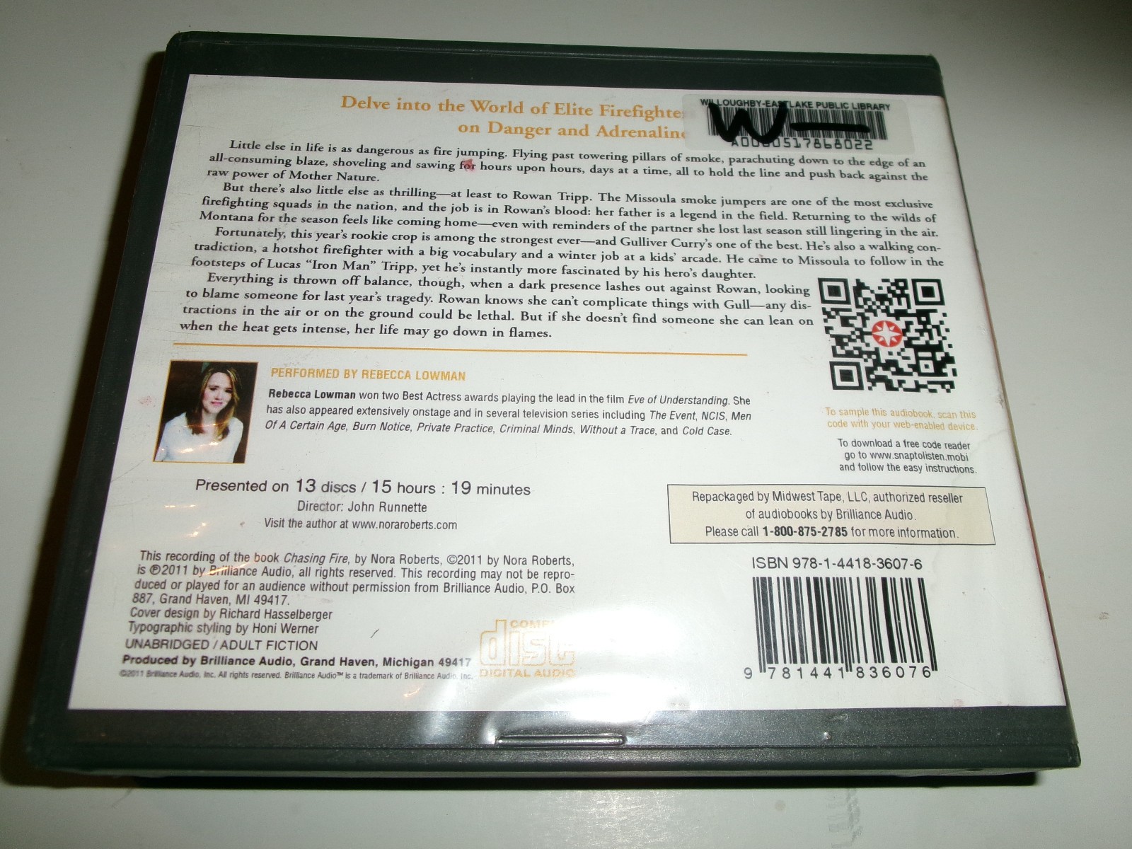 (6) Nora Roberts romantic suspense audio CD