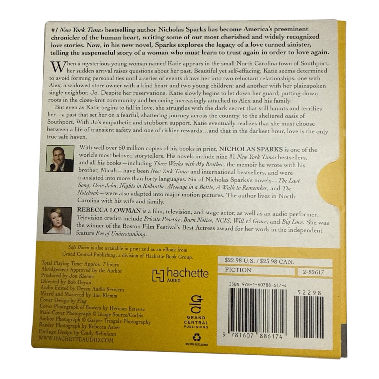 Safe Haven by Nicholas Sparks Abridged Audiobook CD