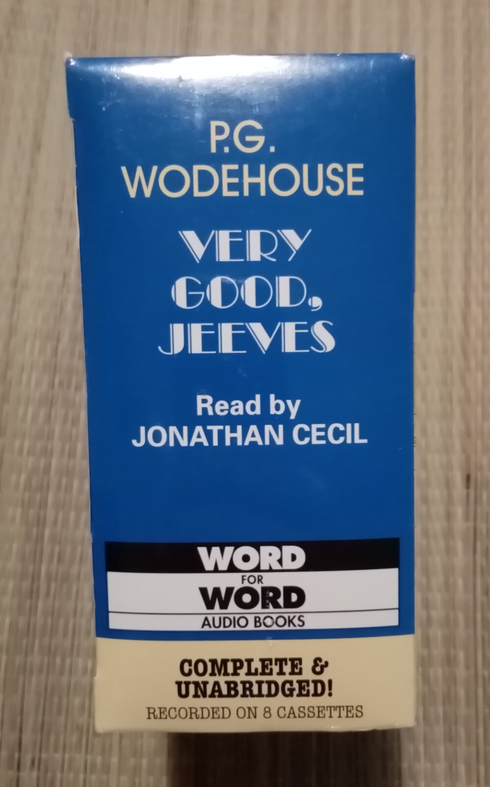 P G Wodehouse Very Good Jeeves Read by Jonathan Cecil 8 Cassettes Sealed