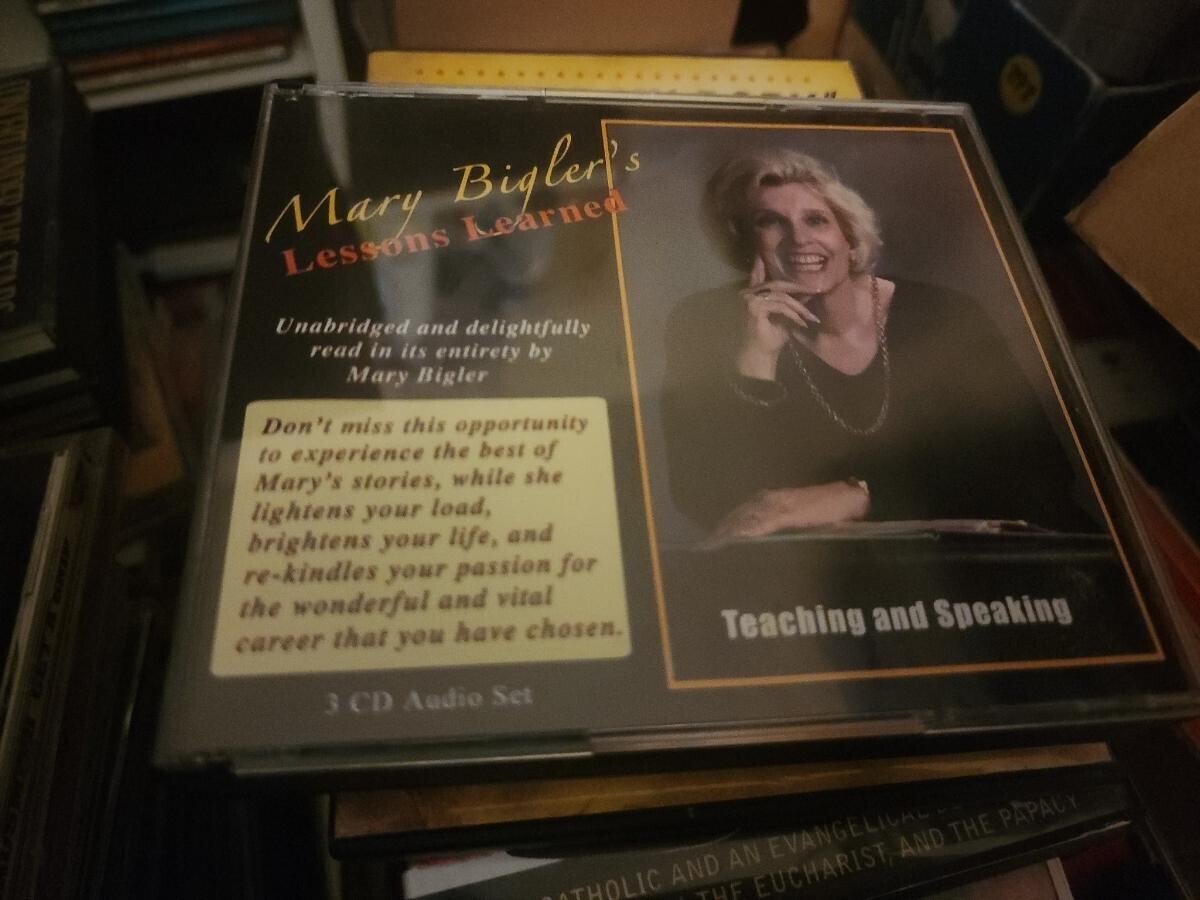 Mary Bigler’s Lessons Learned Teaching and Speaking *Rare* 3 Cd Audio Set