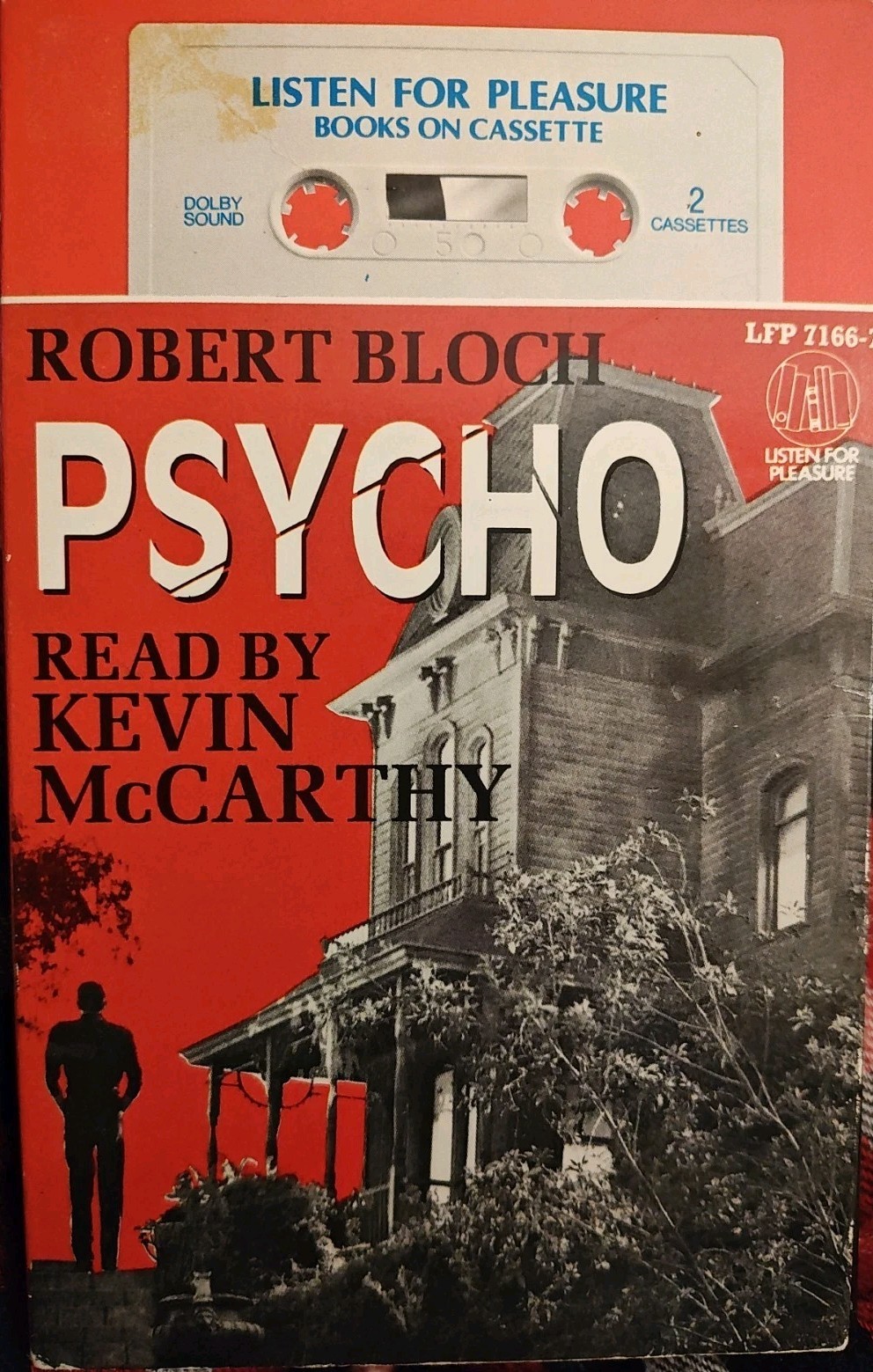 PSYCHO Listen for Pleasure Book on Cassette Robert Bloch, Read by Kevin Mccarthy