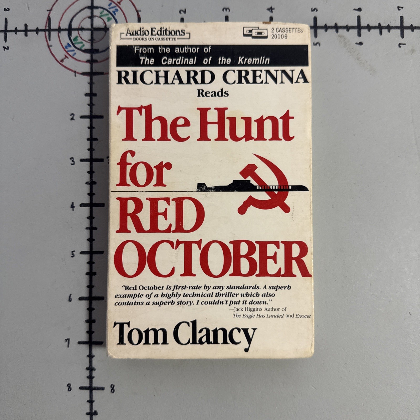 The Hunt For Red October by Tom Clancy (1985, Audio Cassette, Abridged Edition)