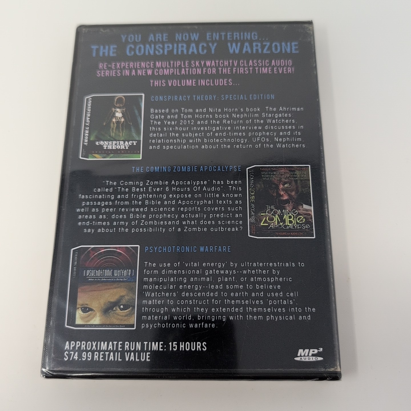 New Sky Watch TV Classics MP3 Audio Disc Conspiracy Warzone Transhumanism Sealed