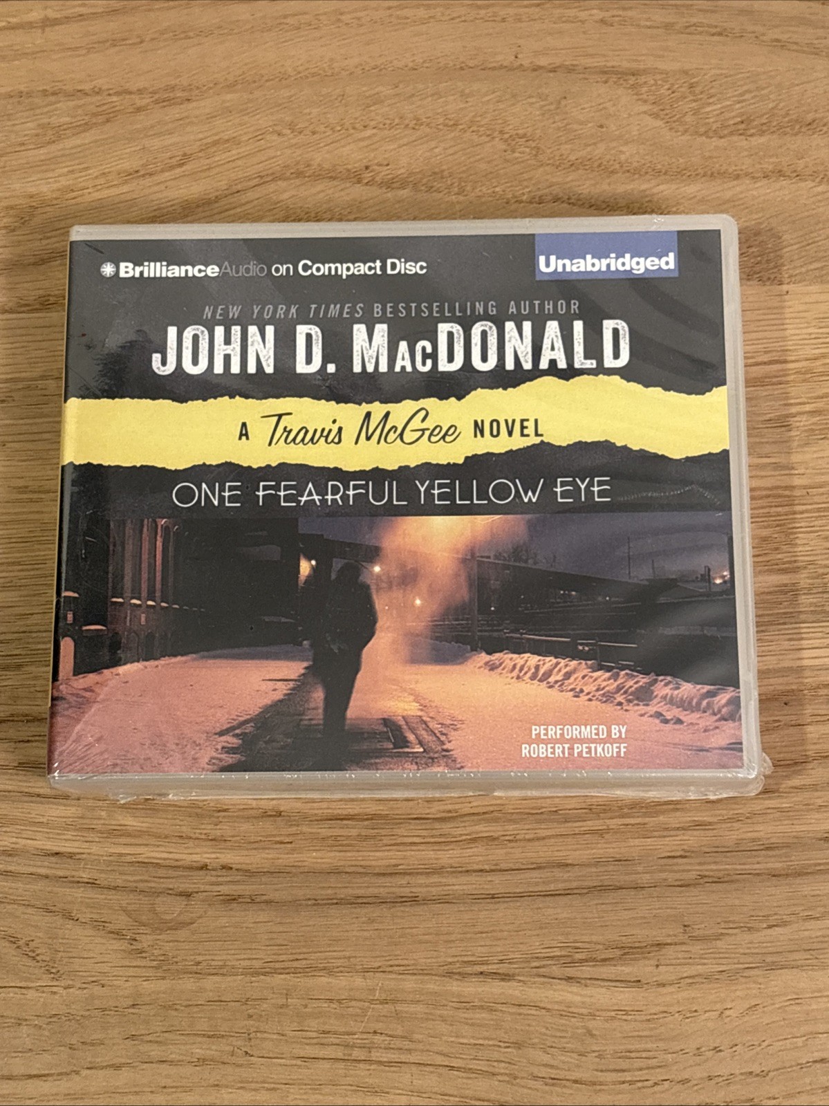John D. MacDonald One Fearful Yellow Eye Audiobook CD Robert Petkoff