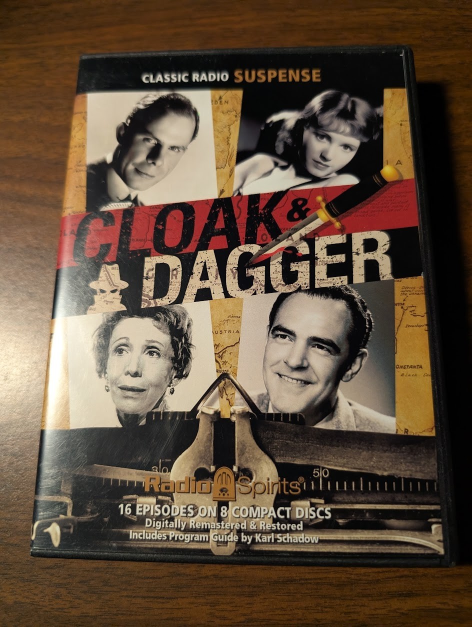 CLOAK & DAGGER Classic Suspense Radio Spirits Intrigue Spies Spy 8 CD SET