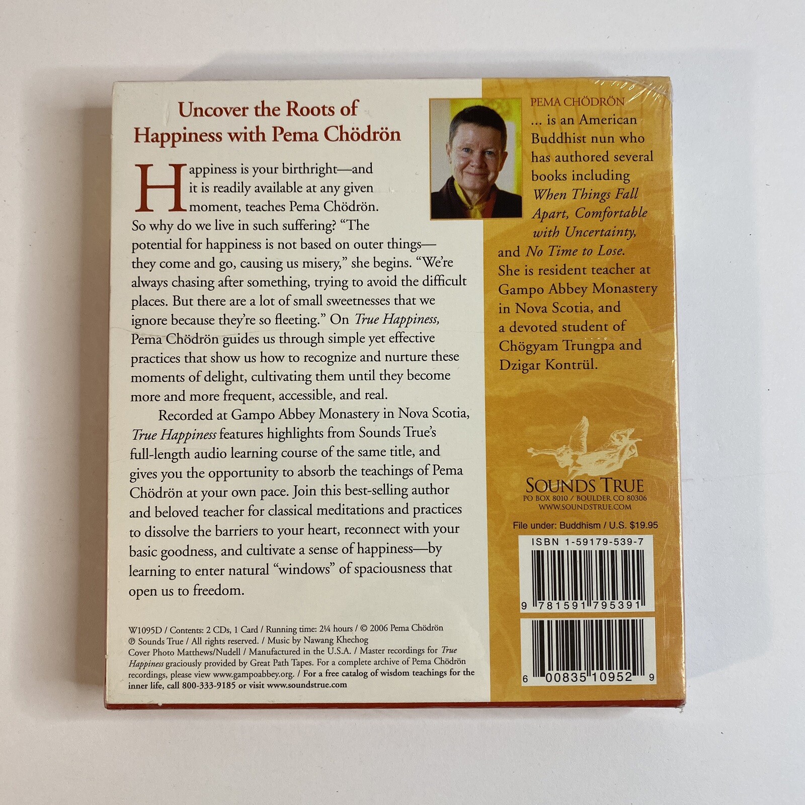 Ture Happiness by Pema Chodron (CD, 2006, Sounds True) Audiobook Sealed New