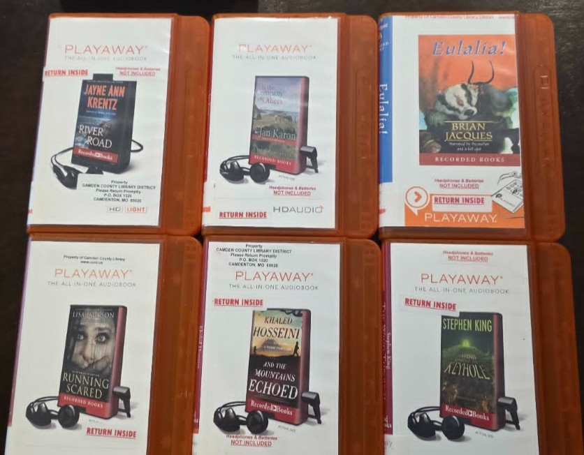 Lot of 13 Playaway Audiobooks Ex-Library Adult Various Authors Unabridged