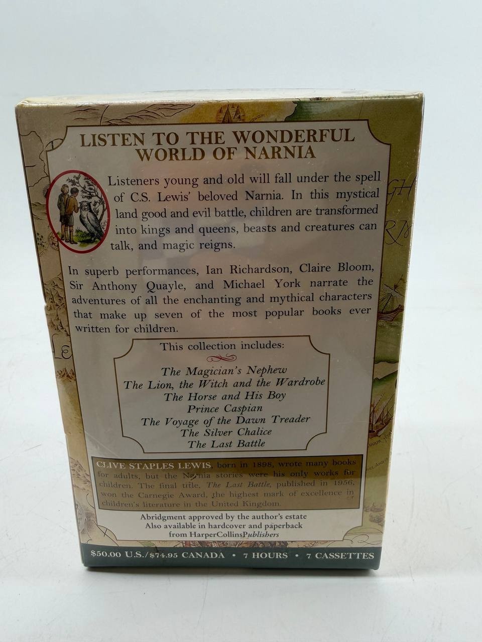 NEW The Chronicles of Narnia Audio Collection Cassette Box Set C.S. Lewis Sealed