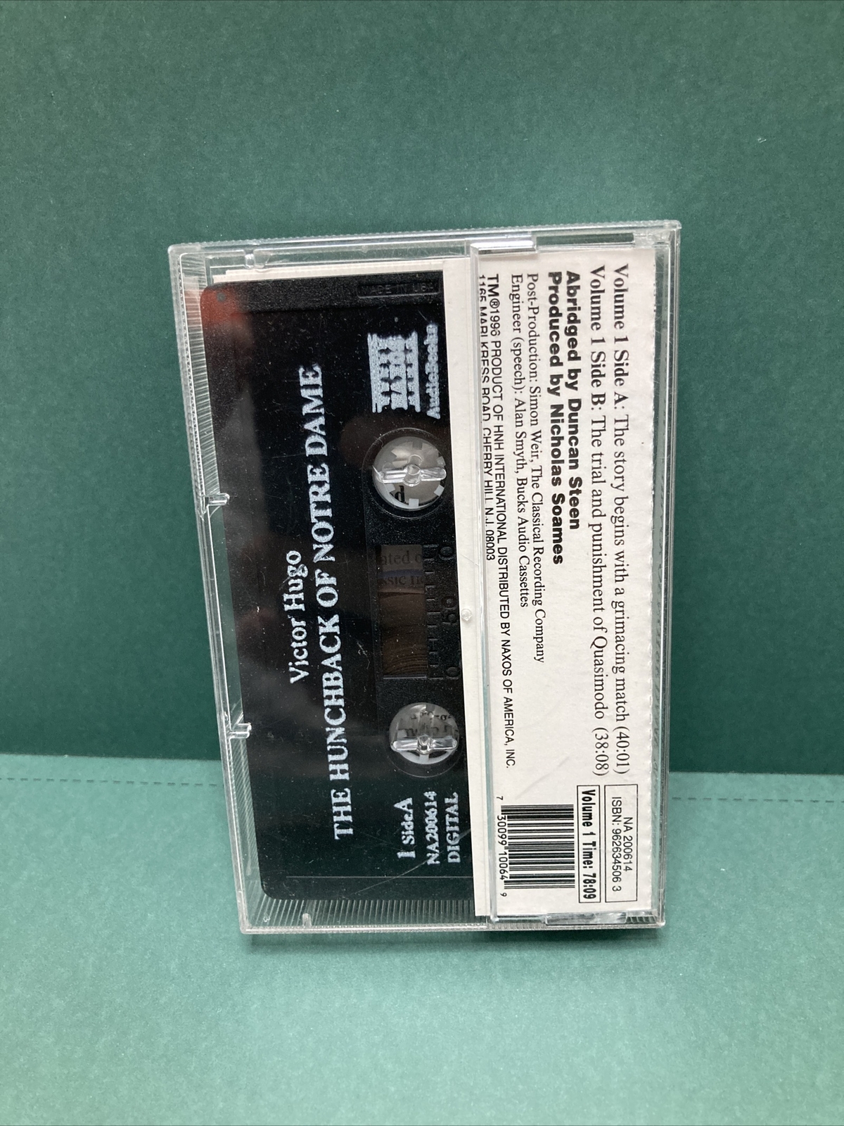 The Hunchback Of Notre Dame Vol 1 Audiobook Cassette By Victor Hugo Naxos 1996