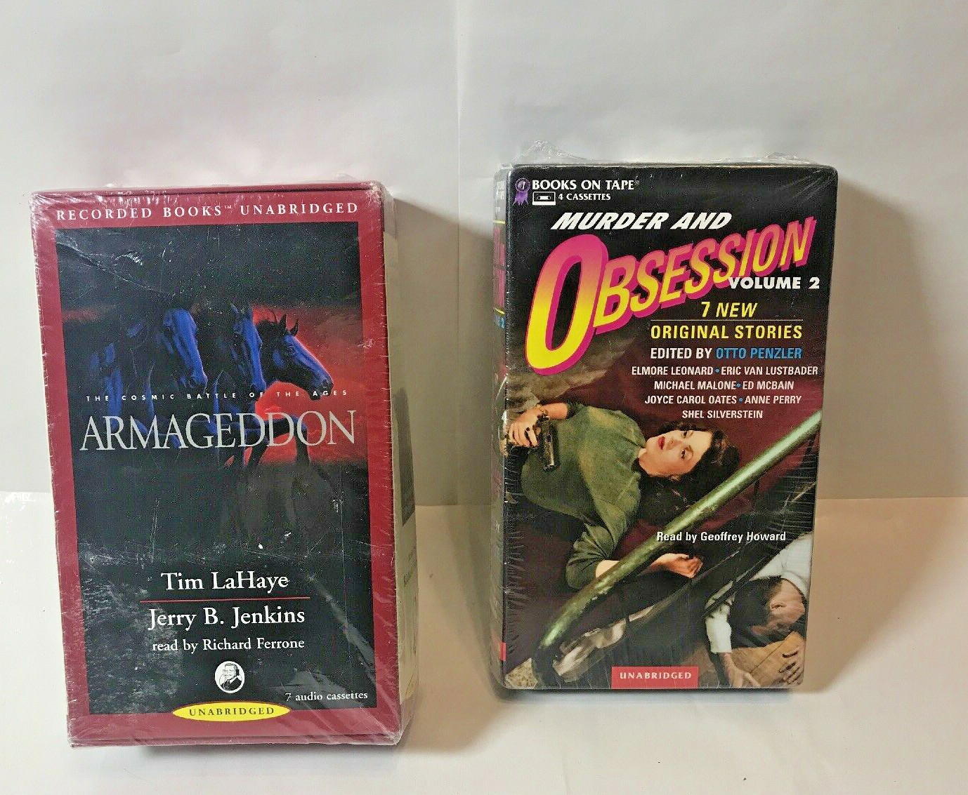 Audio Book Armageddon 7 Cassettes / Murder At Obsession 4 / Cassettes Lot Of Two