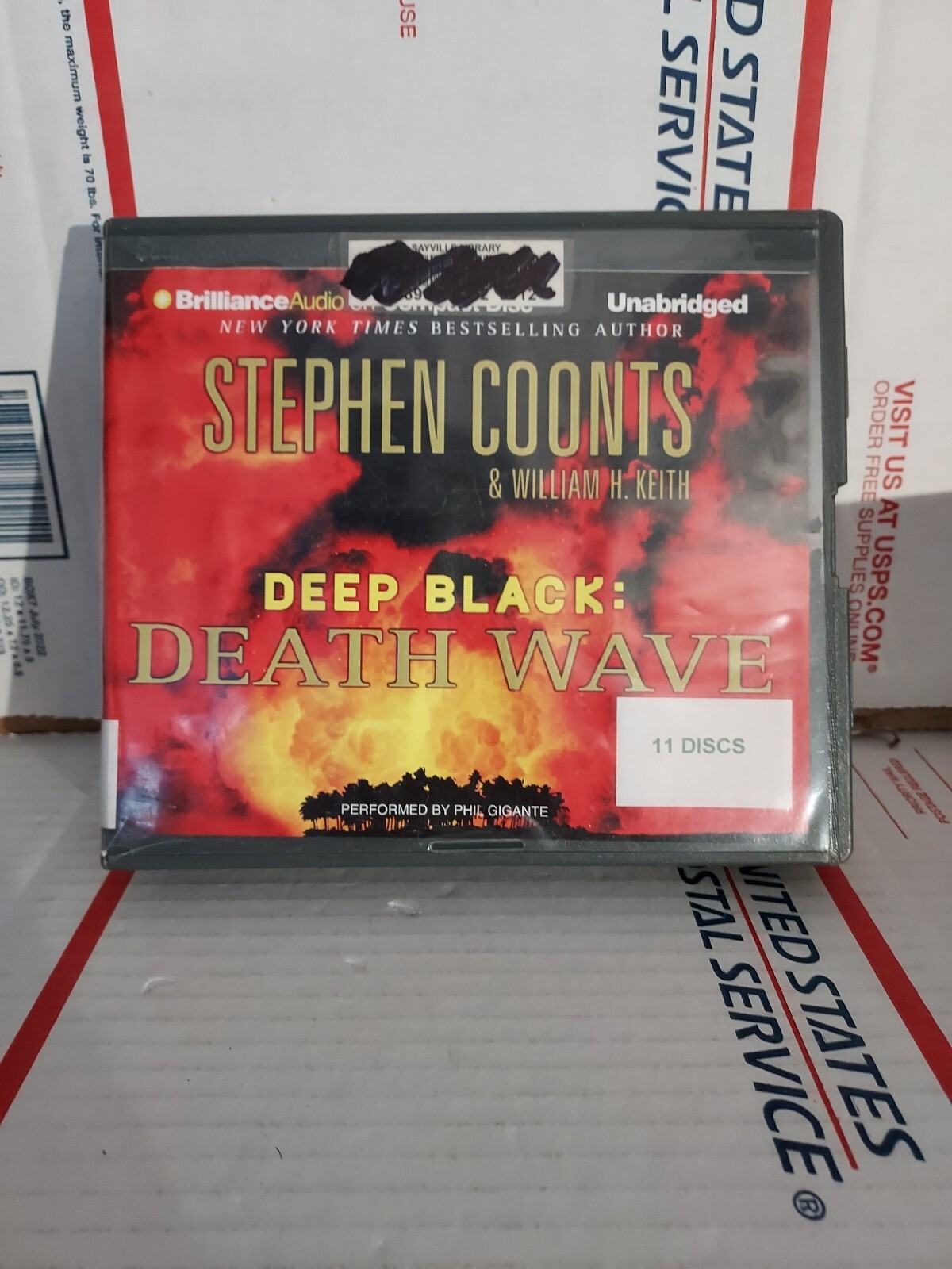 Deep Black: Death Wave 9 by Stephen Coonts and William H. Keith CD Unabr — #1g
