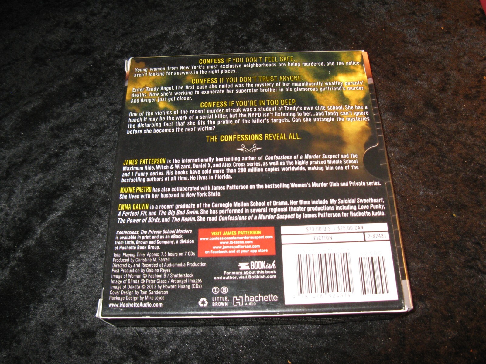 Confessions Private School Murders by James Patterson 7 CD Unabridged Audiobook