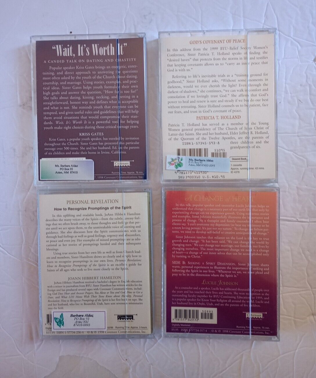 LDS Mormon Books & Talks On Audio Cassette Huge Lot (21) Inspiration Religious