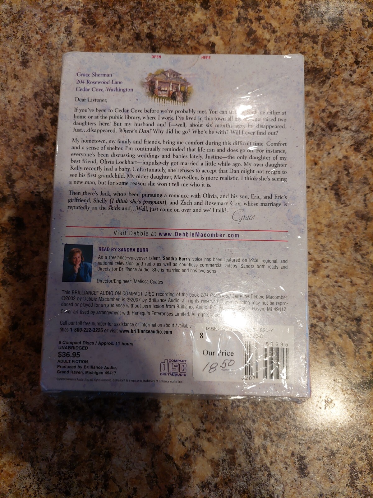 204 Rosewood Lane by Debbie Macomber: New Audiobook Sealed BNIP