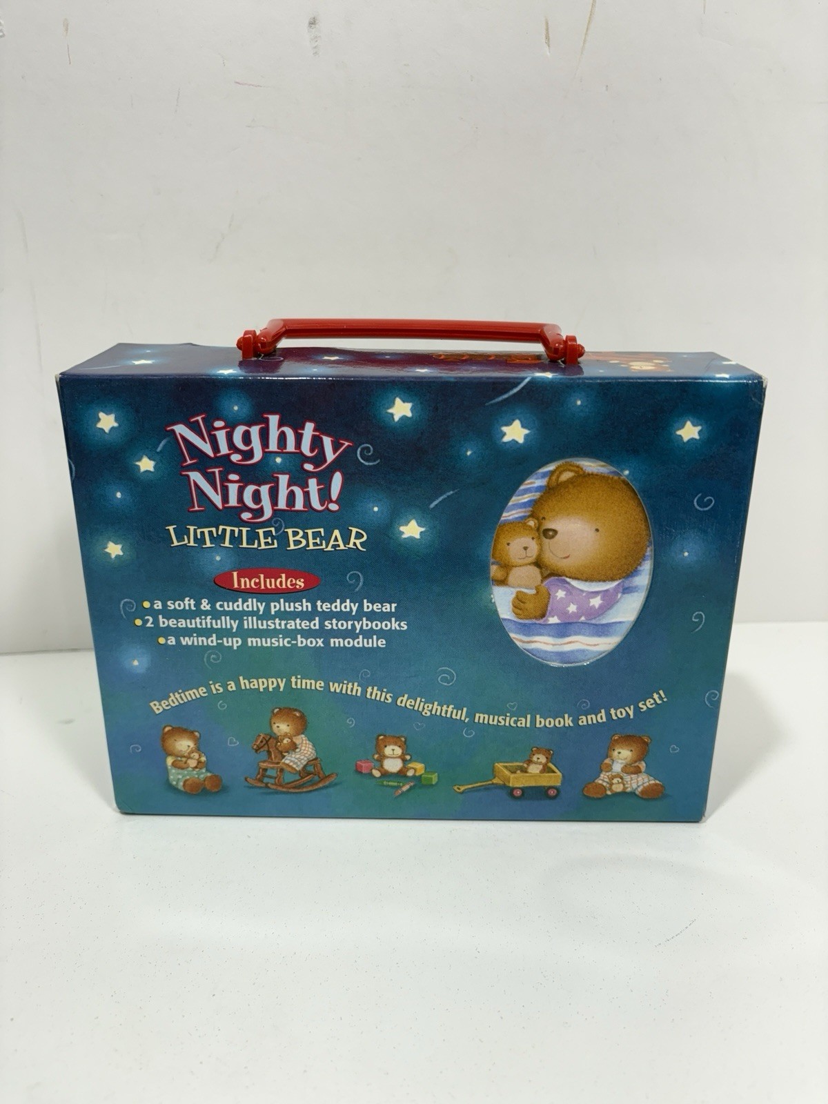Tormont Publication Nighty Night Little Bear Music Box W/ Two Storybook Y2K 2000